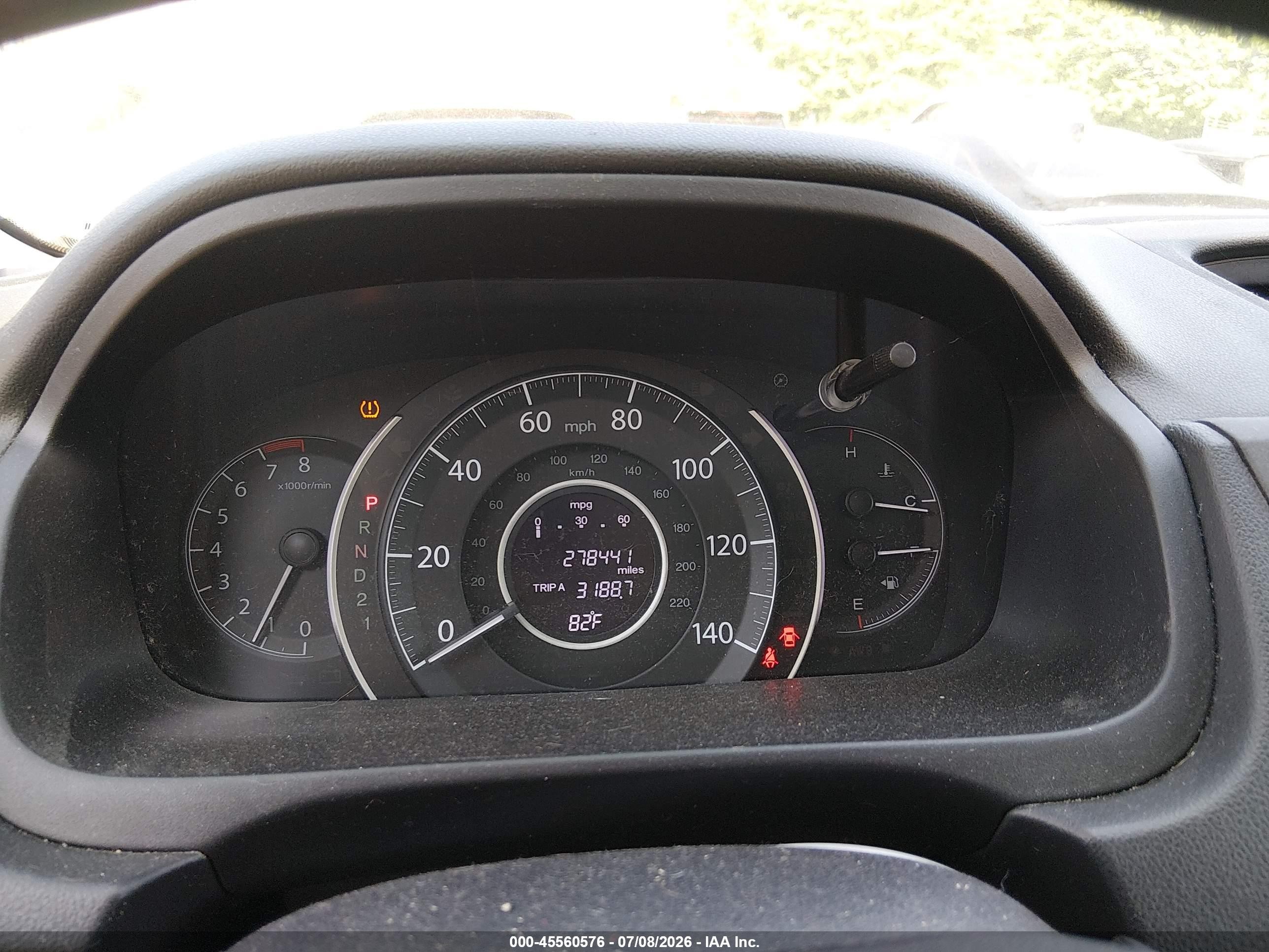 2013 Honda Cr-v Lx Maroon vin: 5J6RM4H39DL078387