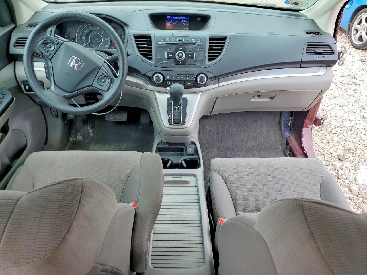2014 Honda Cr-v Lx Burgundy vin: 5J6RM4H39EL024010