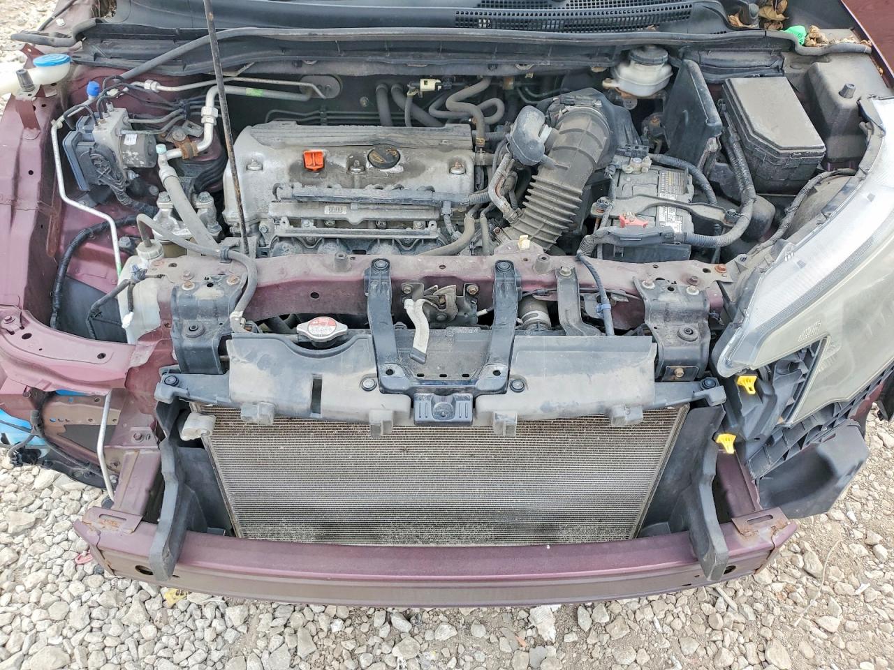 2014 Honda Cr-v Lx Burgundy vin: 5J6RM4H39EL024010
