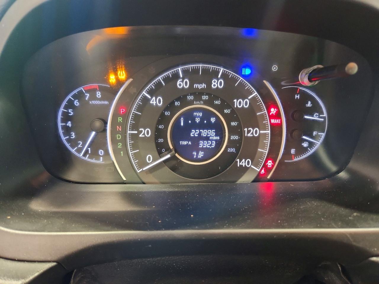 2014 Honda Cr-v Lx Красный vin: 5J6RM4H39EL036142