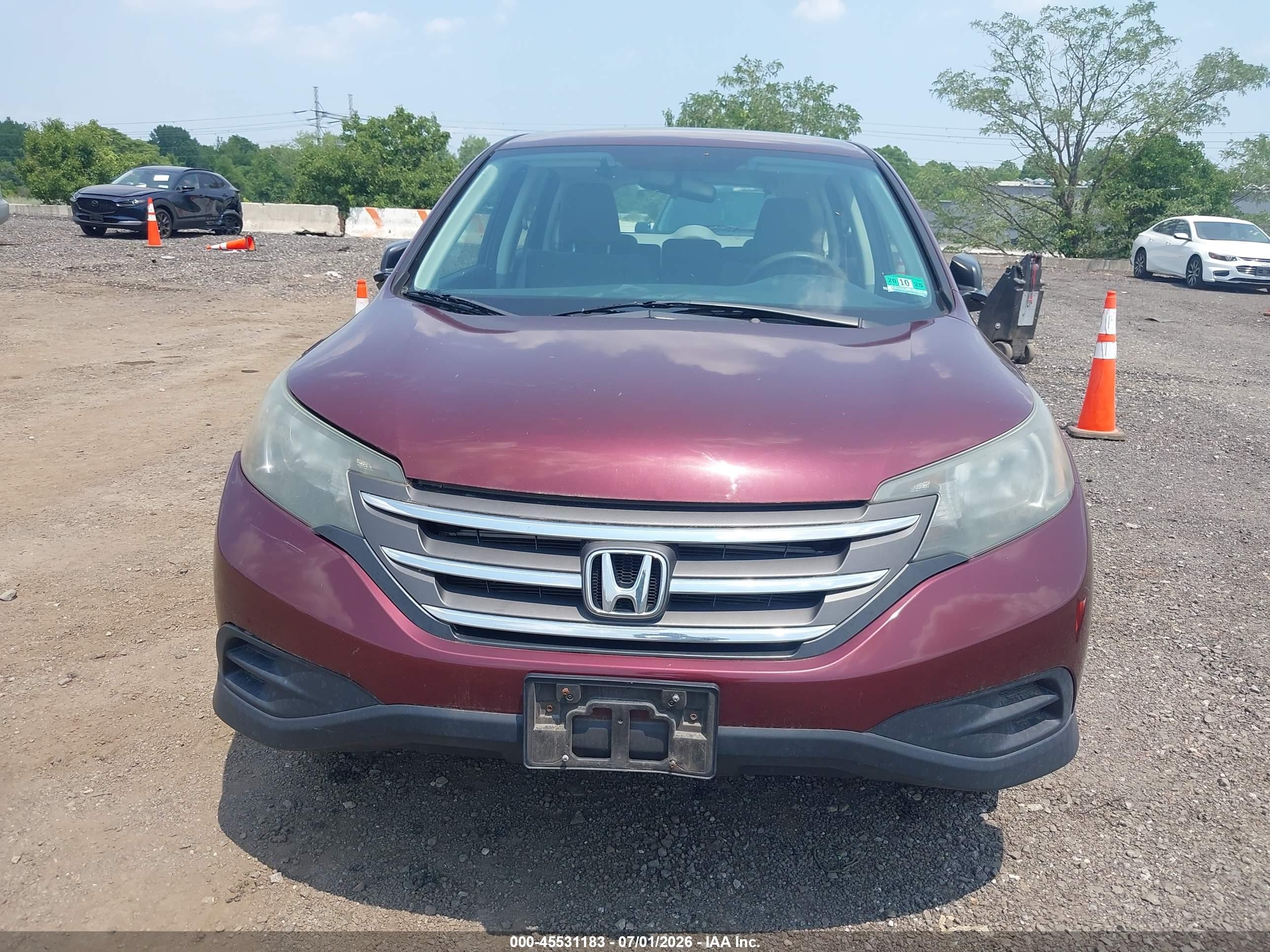 2014 Honda Cr-v Lx Красный vin: 5J6RM4H39EL046346
