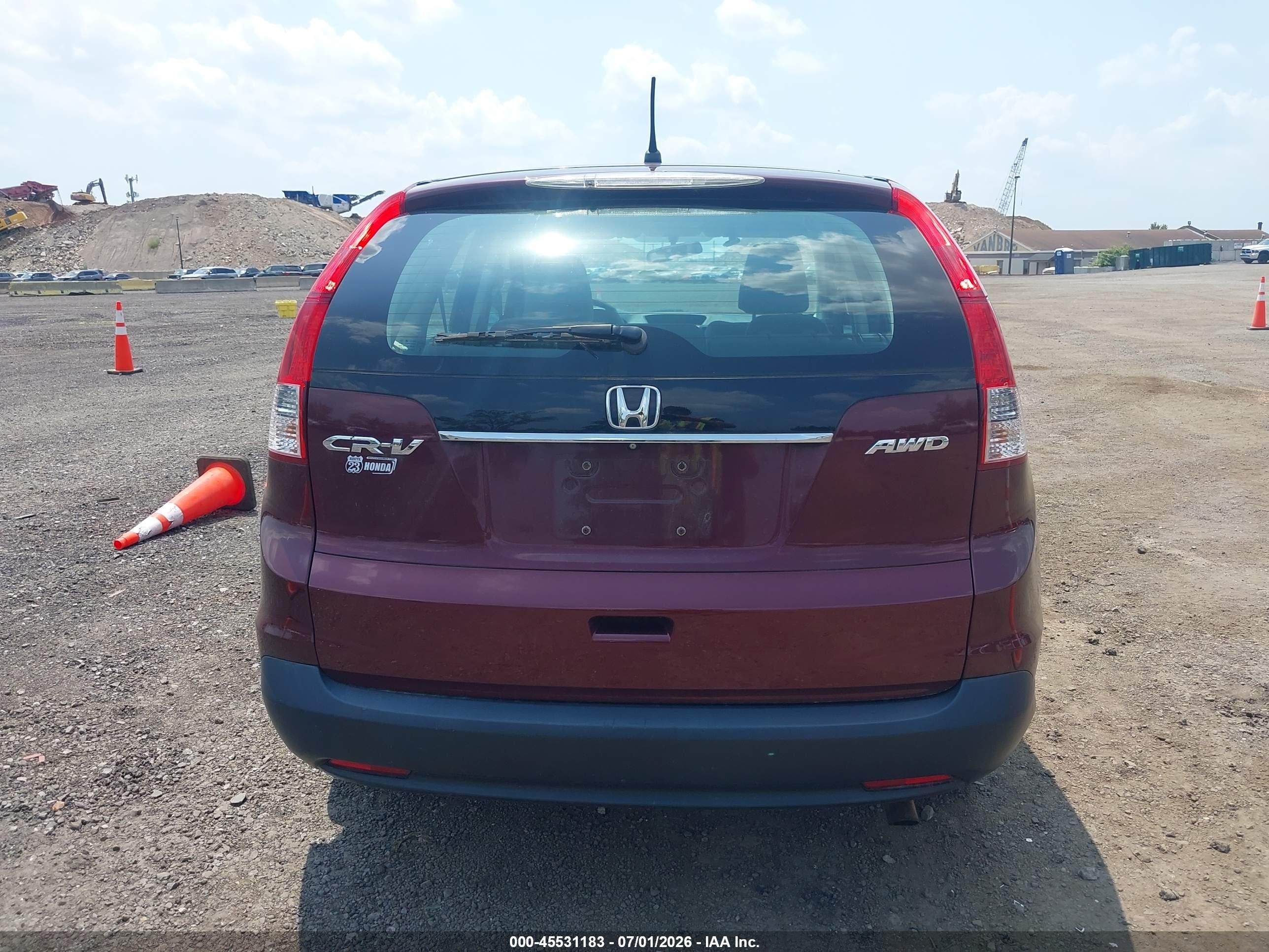 2014 Honda Cr-v Lx Красный vin: 5J6RM4H39EL046346