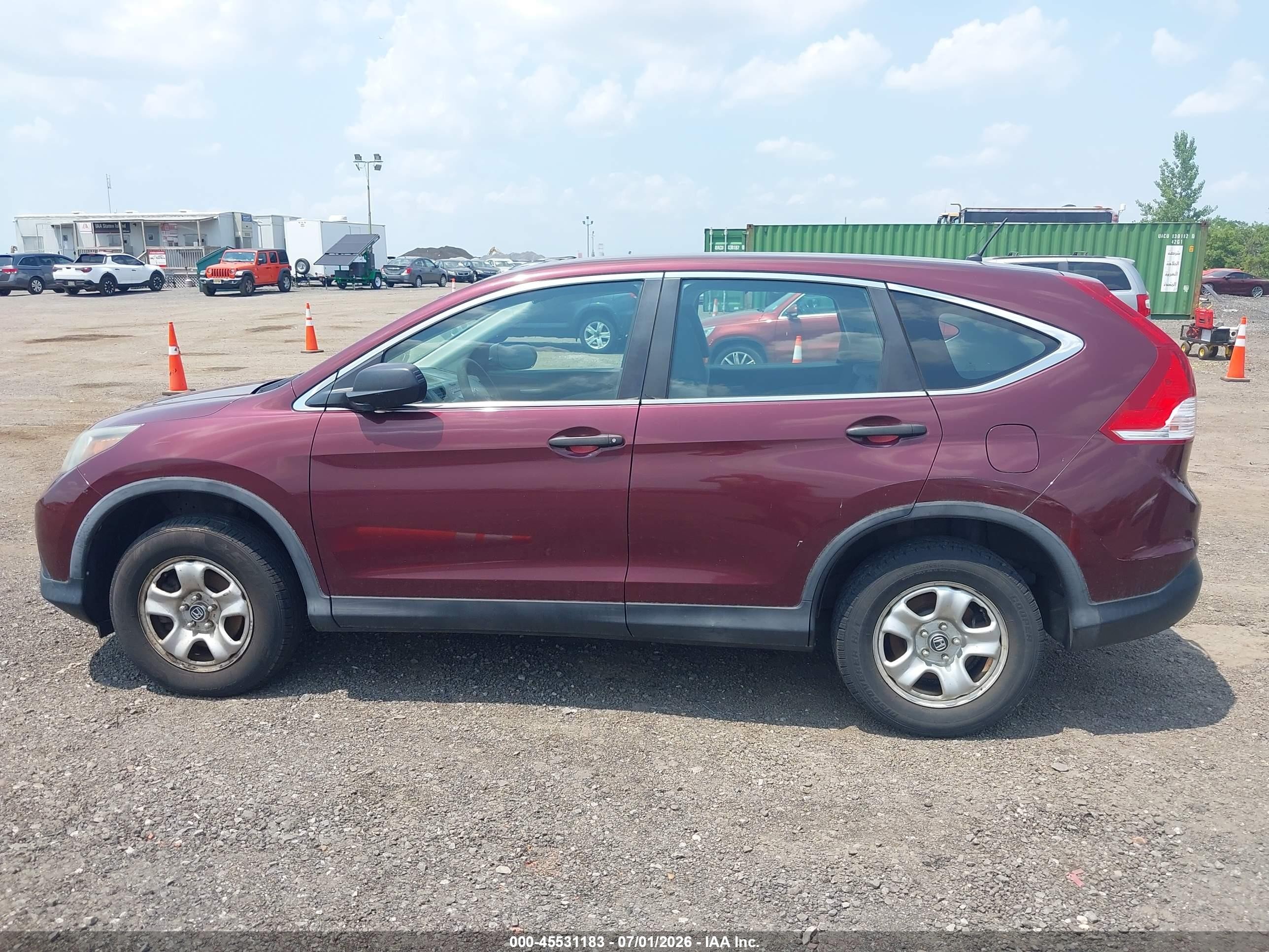 2014 Honda Cr-v Lx Красный vin: 5J6RM4H39EL046346