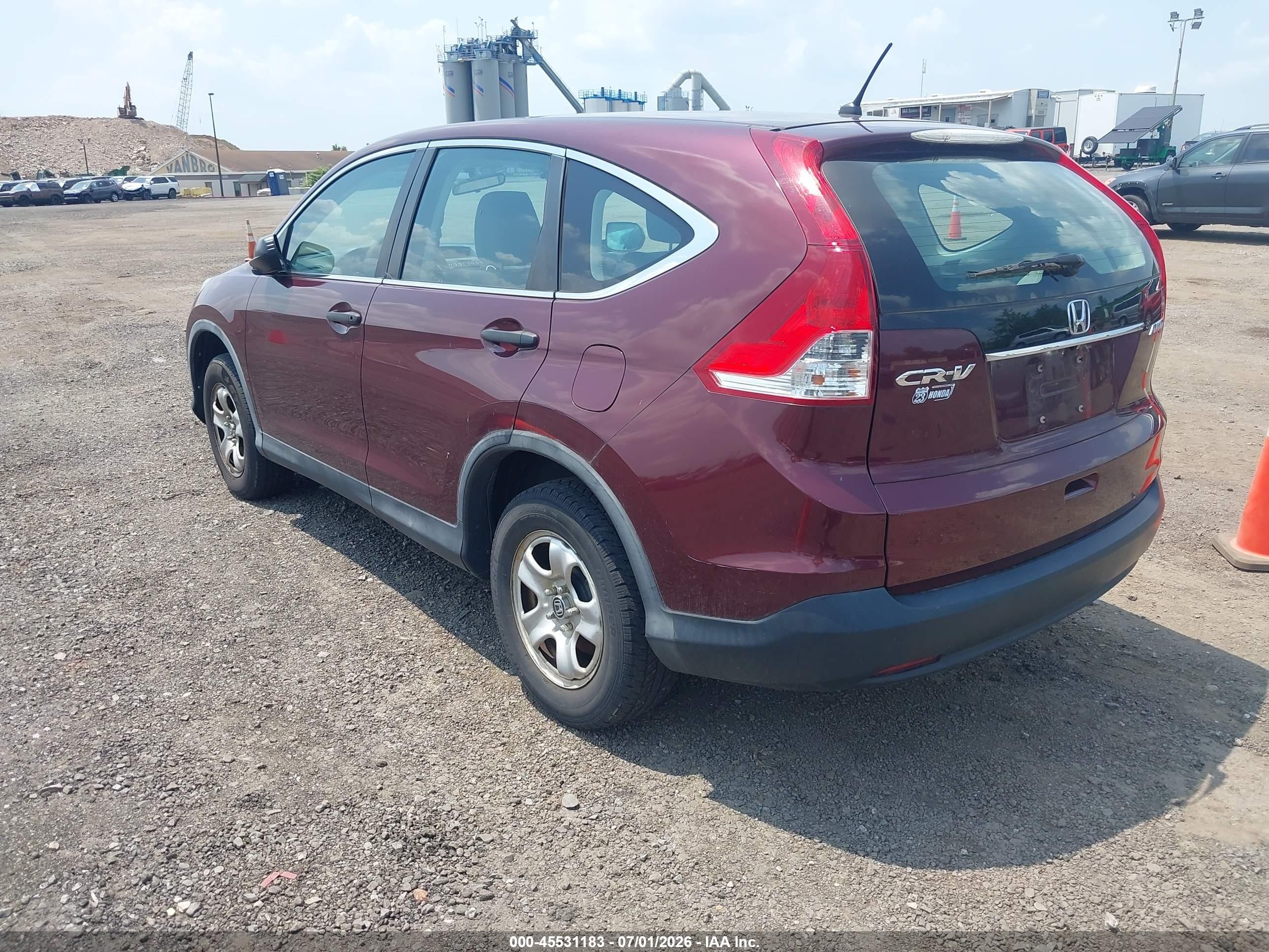 2014 Honda Cr-v Lx Красный vin: 5J6RM4H39EL046346