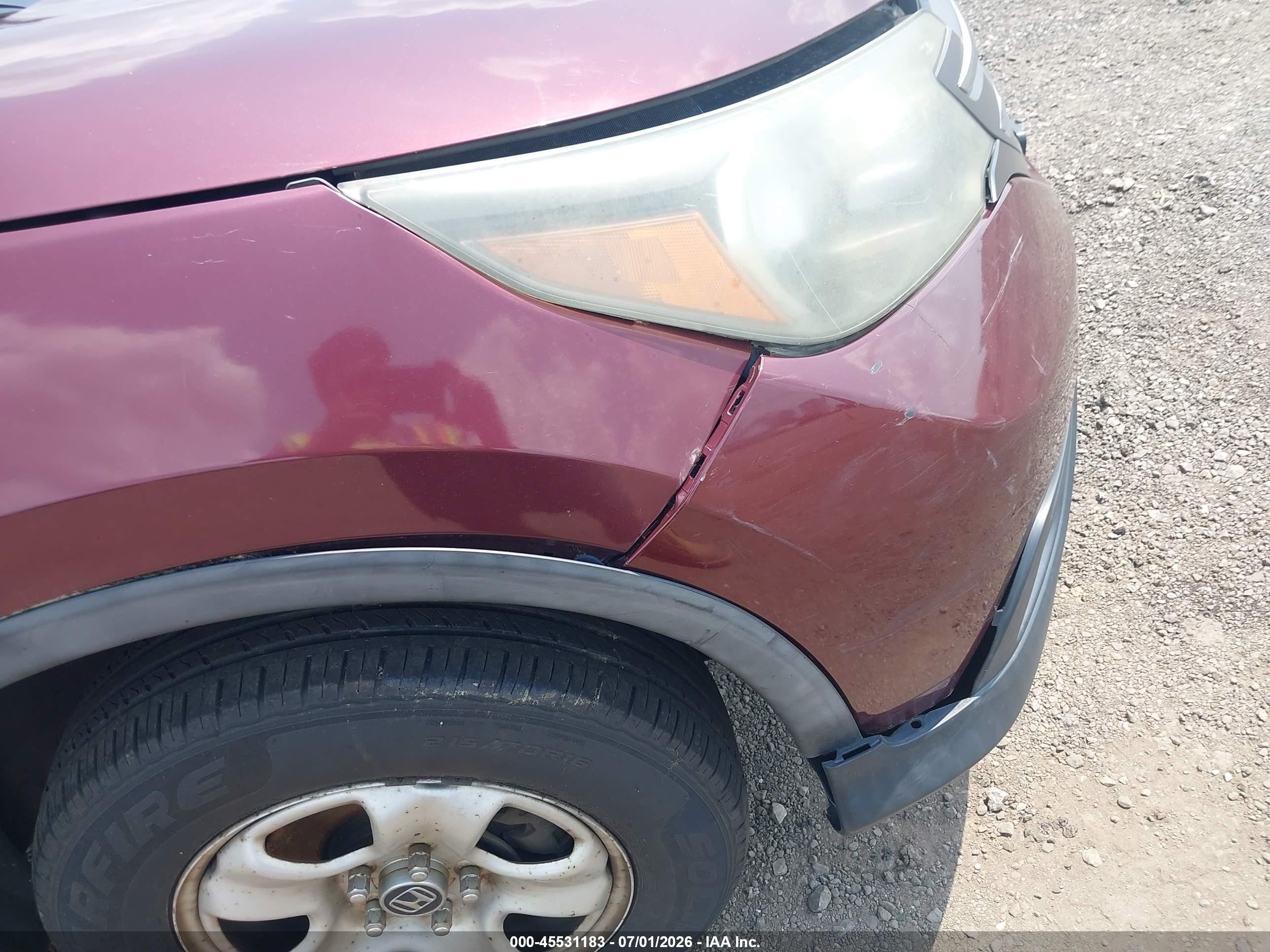 2014 Honda Cr-v Lx Красный vin: 5J6RM4H39EL046346