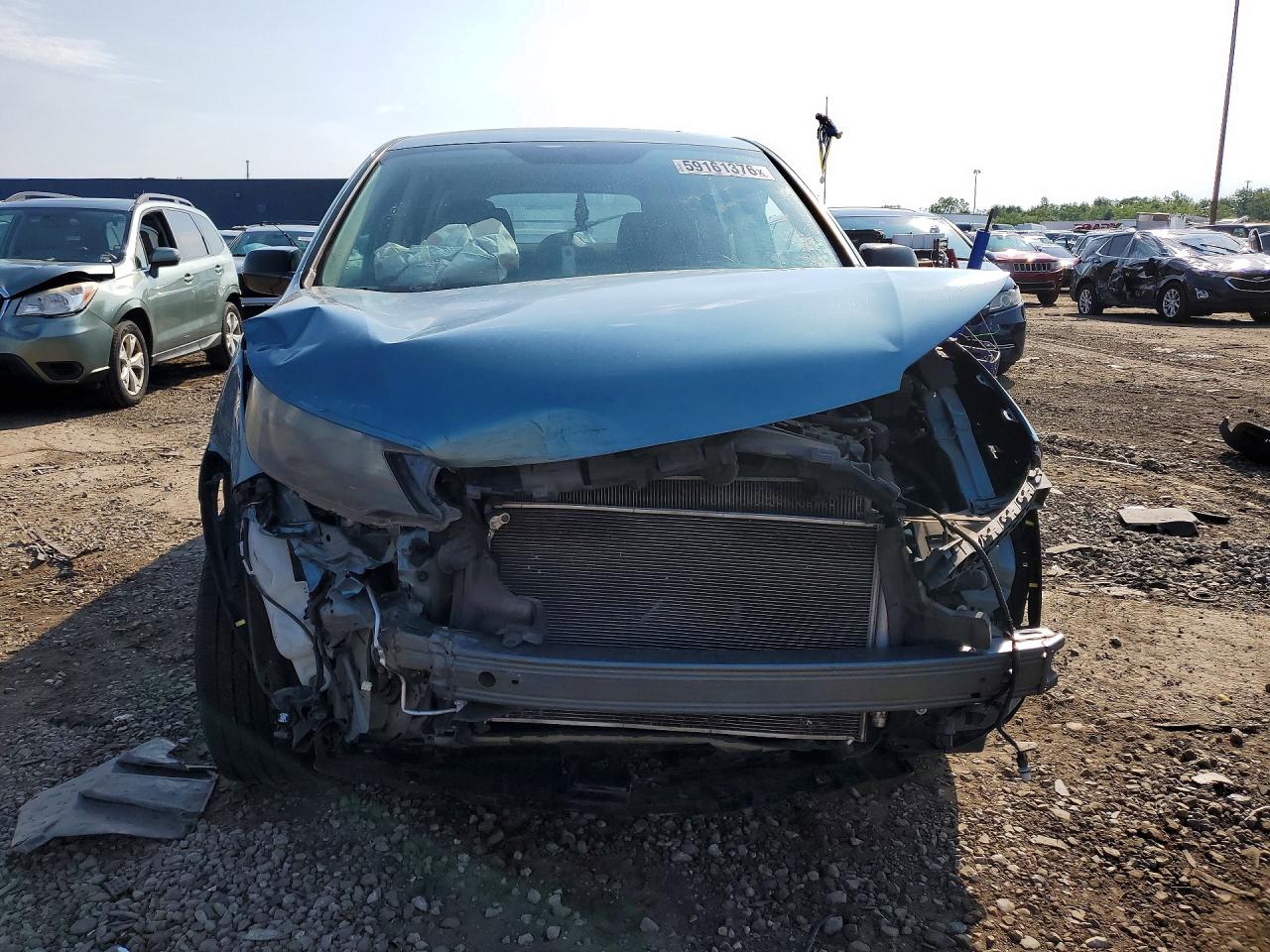 2014 Honda Cr-v Lx Blue vin: 5J6RM4H39EL073370