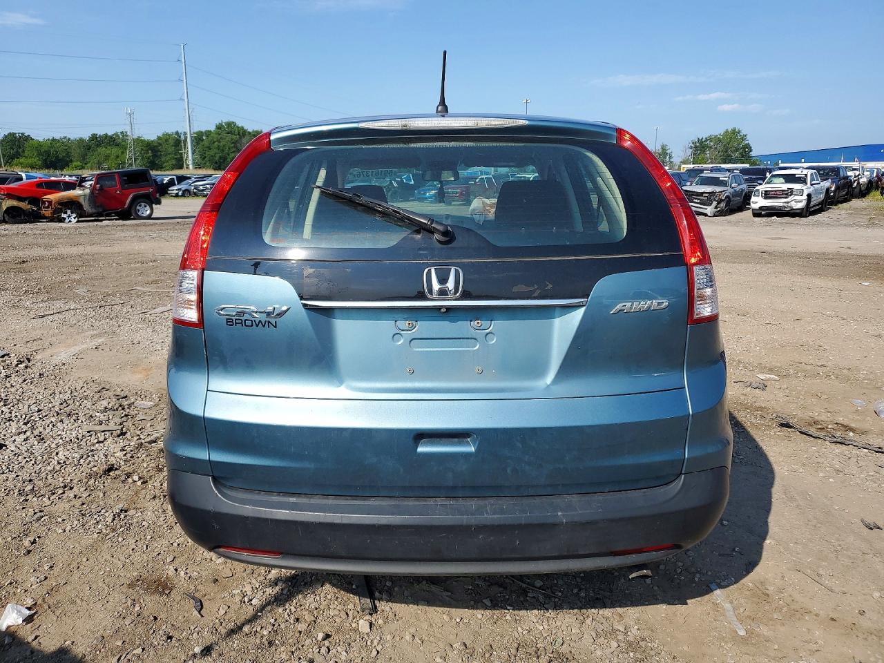 2014 Honda Cr-v Lx Blue vin: 5J6RM4H39EL073370