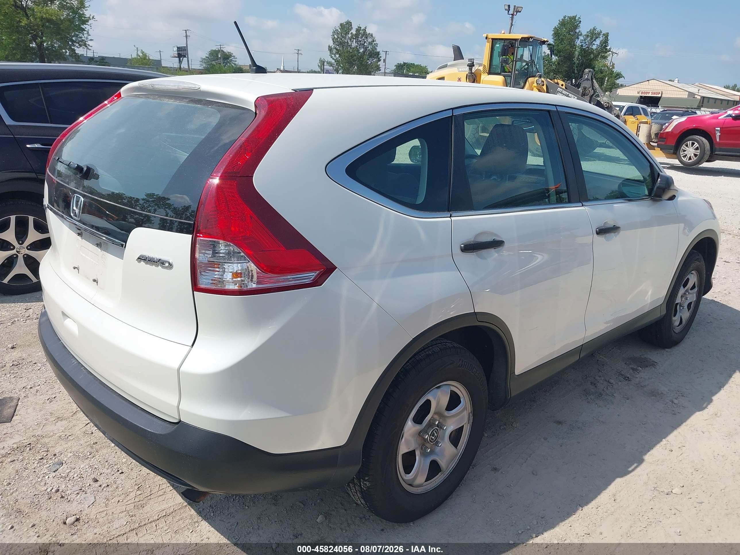 2014 Honda Cr-v Lx Белый vin: 5J6RM4H39EL077614