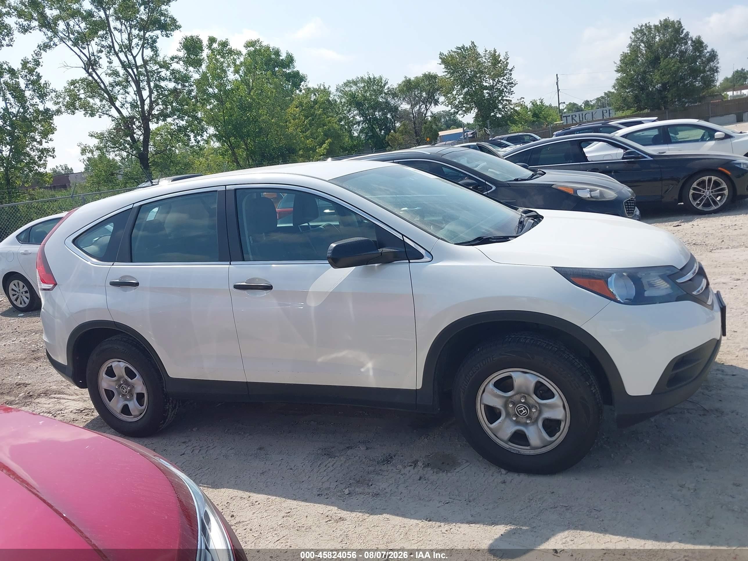 2014 Honda Cr-v Lx Белый vin: 5J6RM4H39EL077614