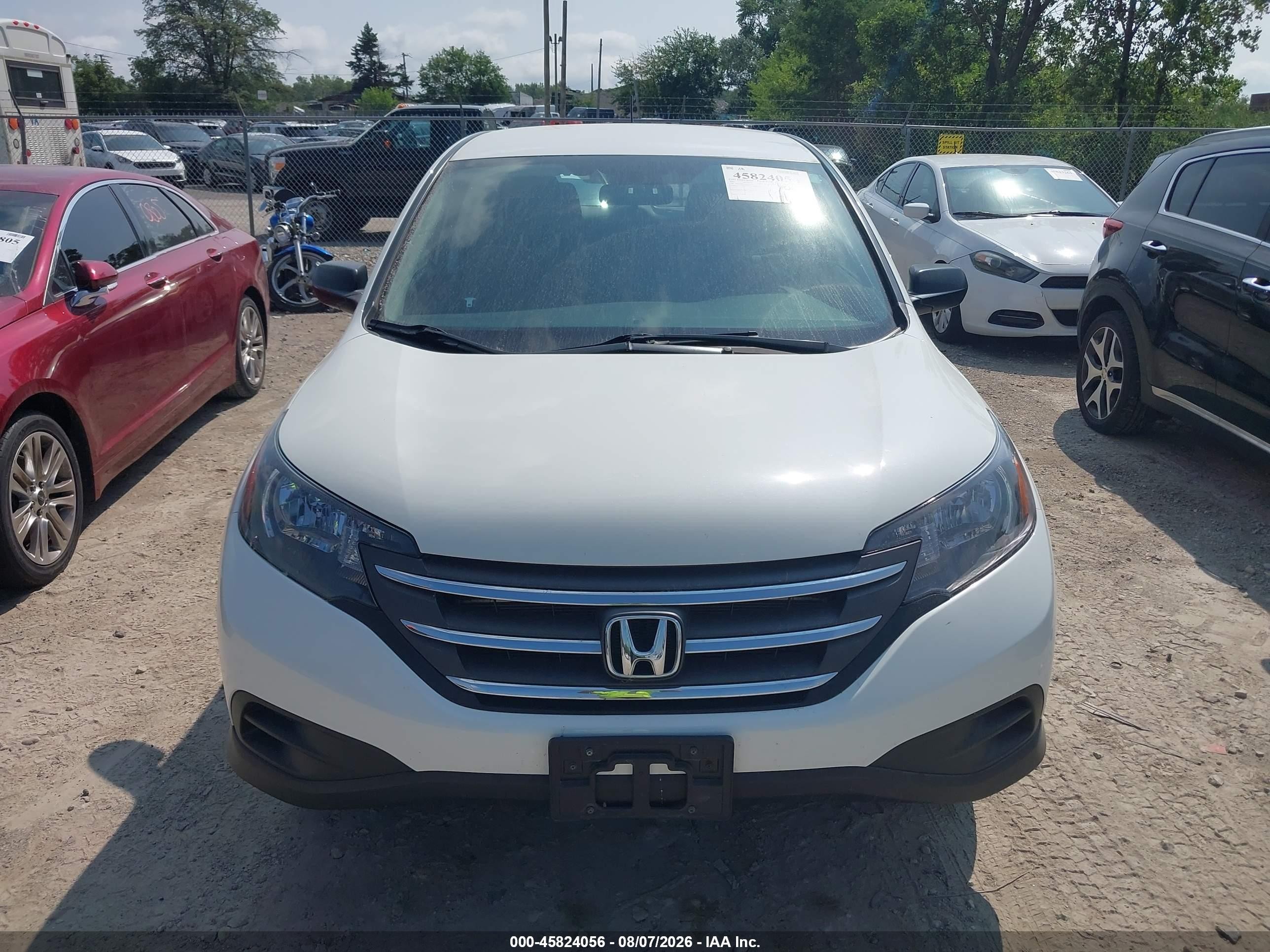 2014 Honda Cr-v Lx Белый vin: 5J6RM4H39EL077614