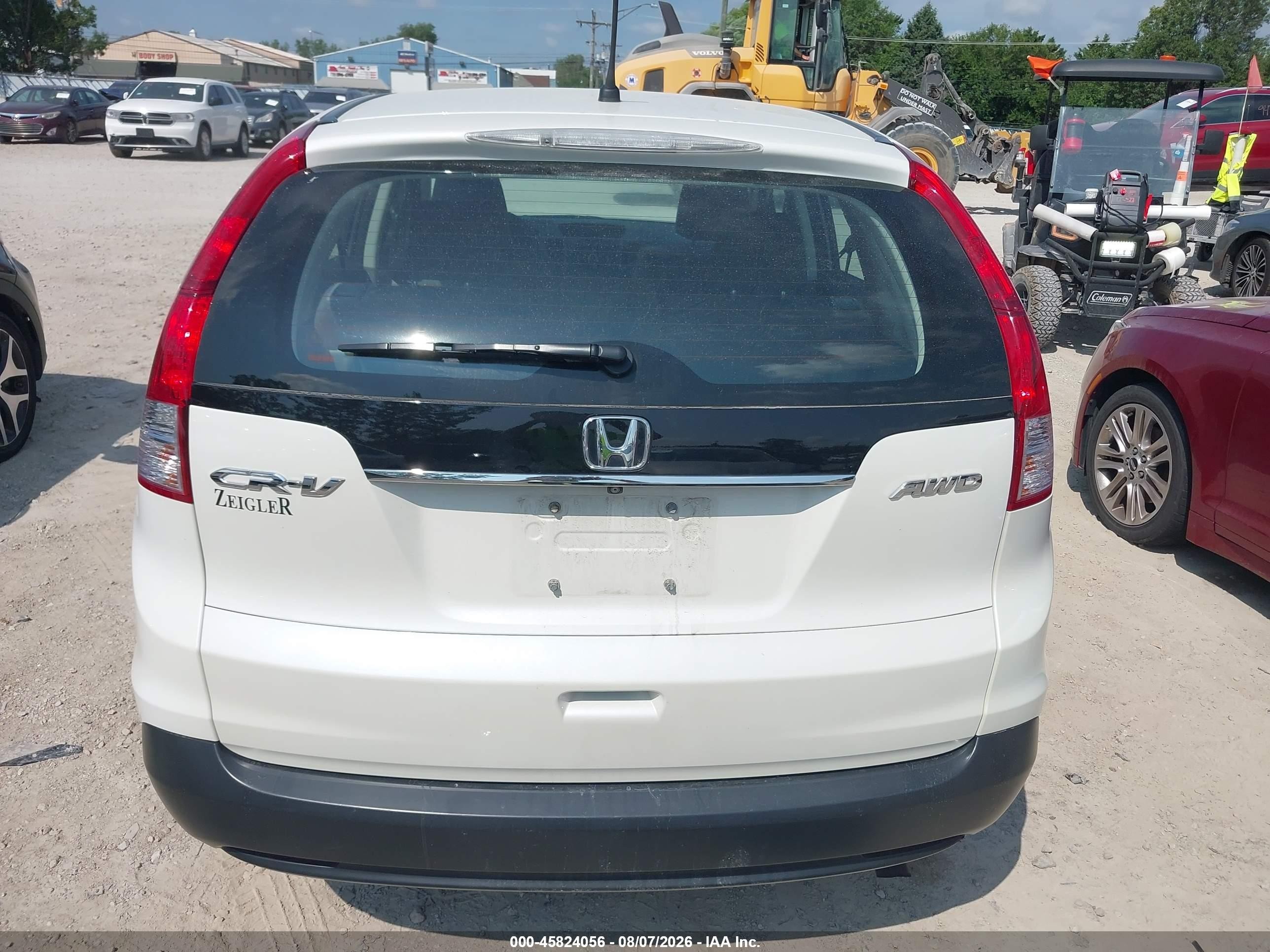 2014 Honda Cr-v Lx Белый vin: 5J6RM4H39EL077614