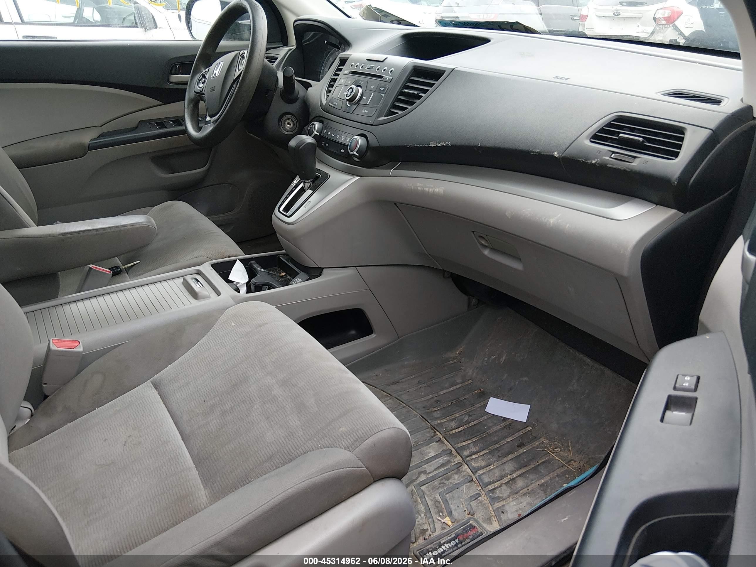 2014 Honda Cr-v Lx Blue vin: 5J6RM4H39EL078942