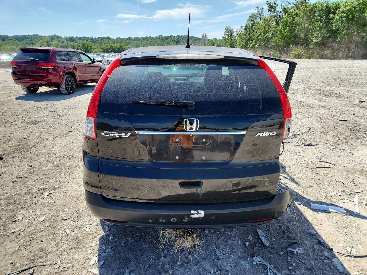2014 Honda Cr-v Lx Brown vin: 5J6RM4H39EL090301