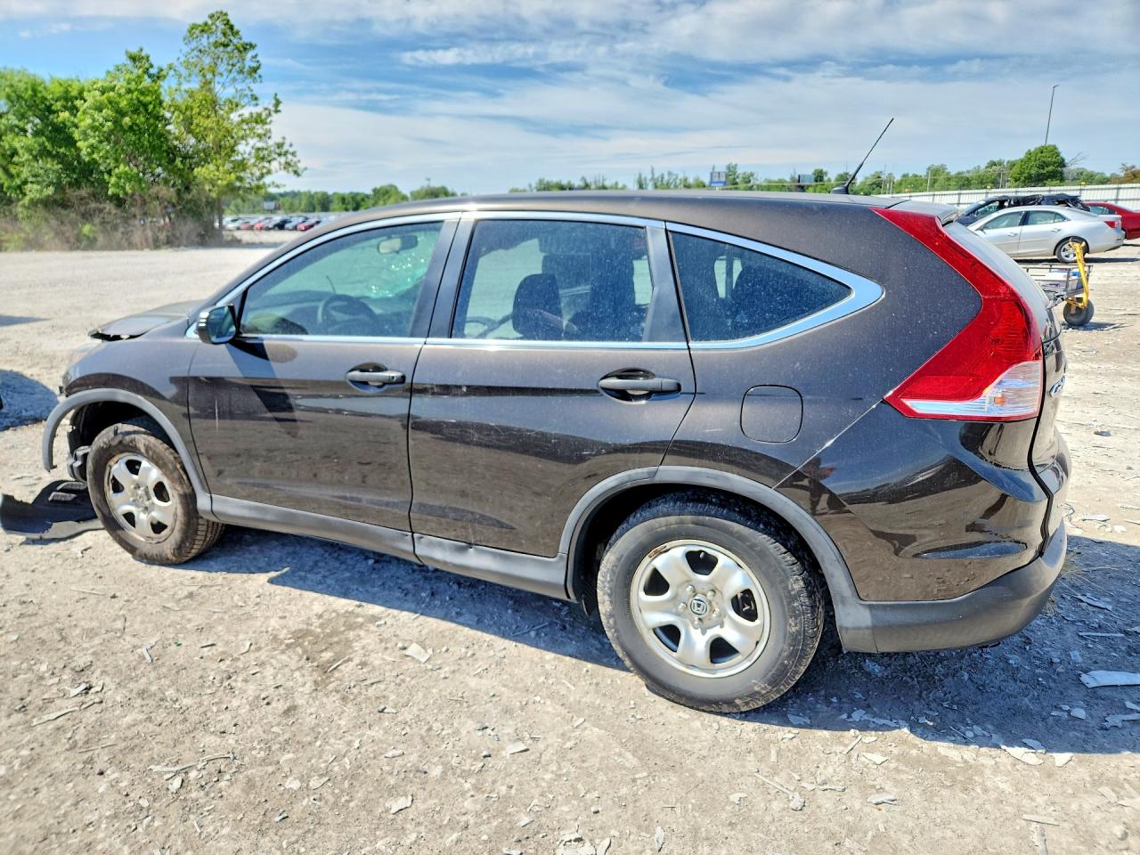 2014 Honda Cr-v Lx Brown vin: 5J6RM4H39EL090301