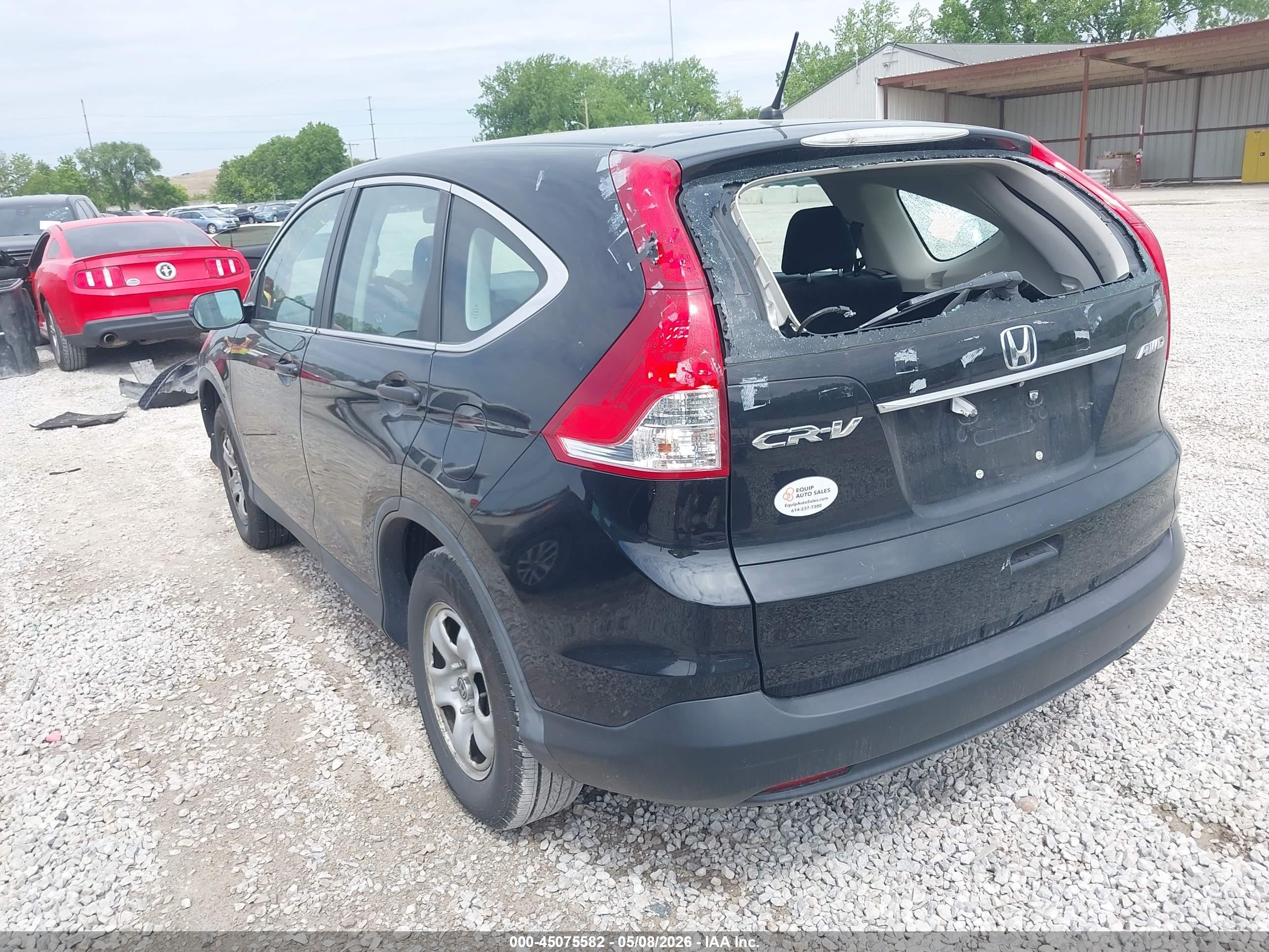 2014 Honda Cr-v Lx Black vin: 5J6RM4H39EL090556