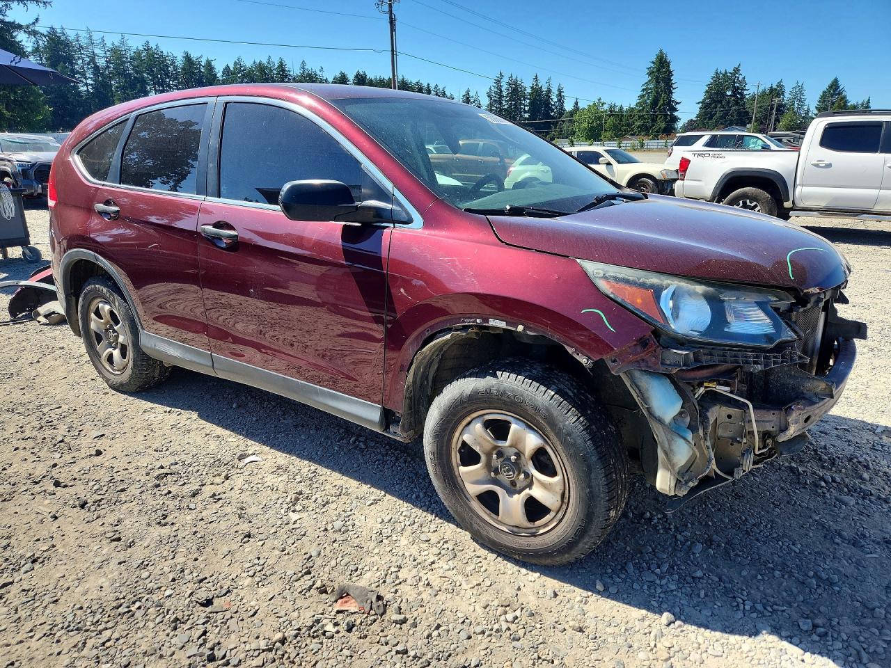 2014 Honda Cr-v Lx Бордовый vin: 5J6RM4H39EL094624