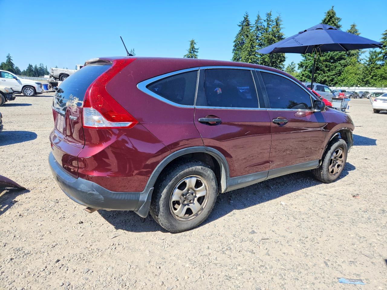 2014 Honda Cr-v Lx Бордовый vin: 5J6RM4H39EL094624