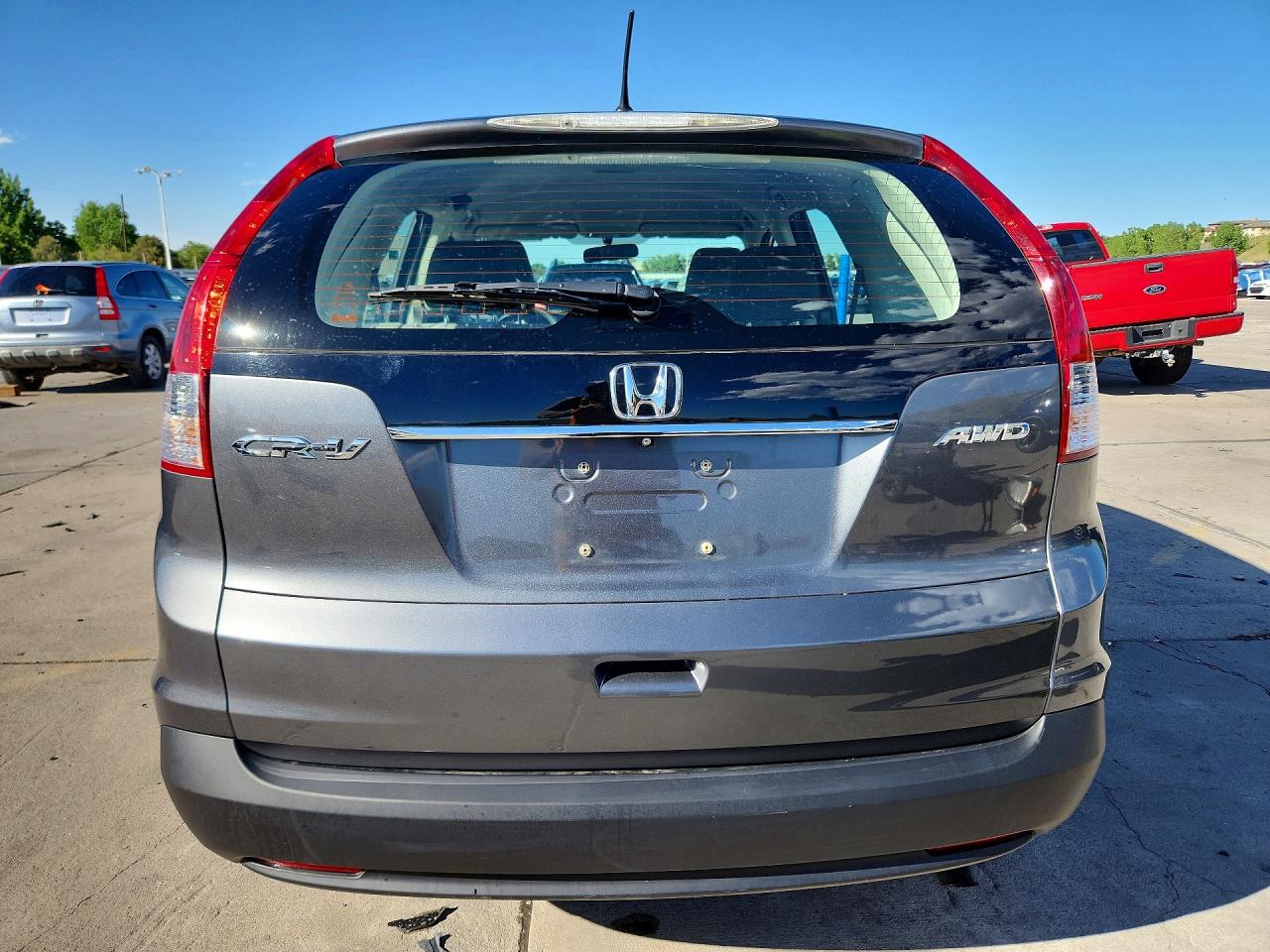 2014 Honda Cr-v Lx Gray vin: 5J6RM4H39EL110191
