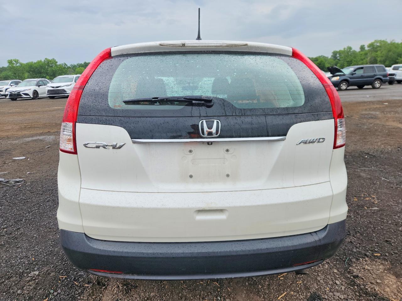 2014 Honda Cr-v Lx White vin: 5J6RM4H39EL111938