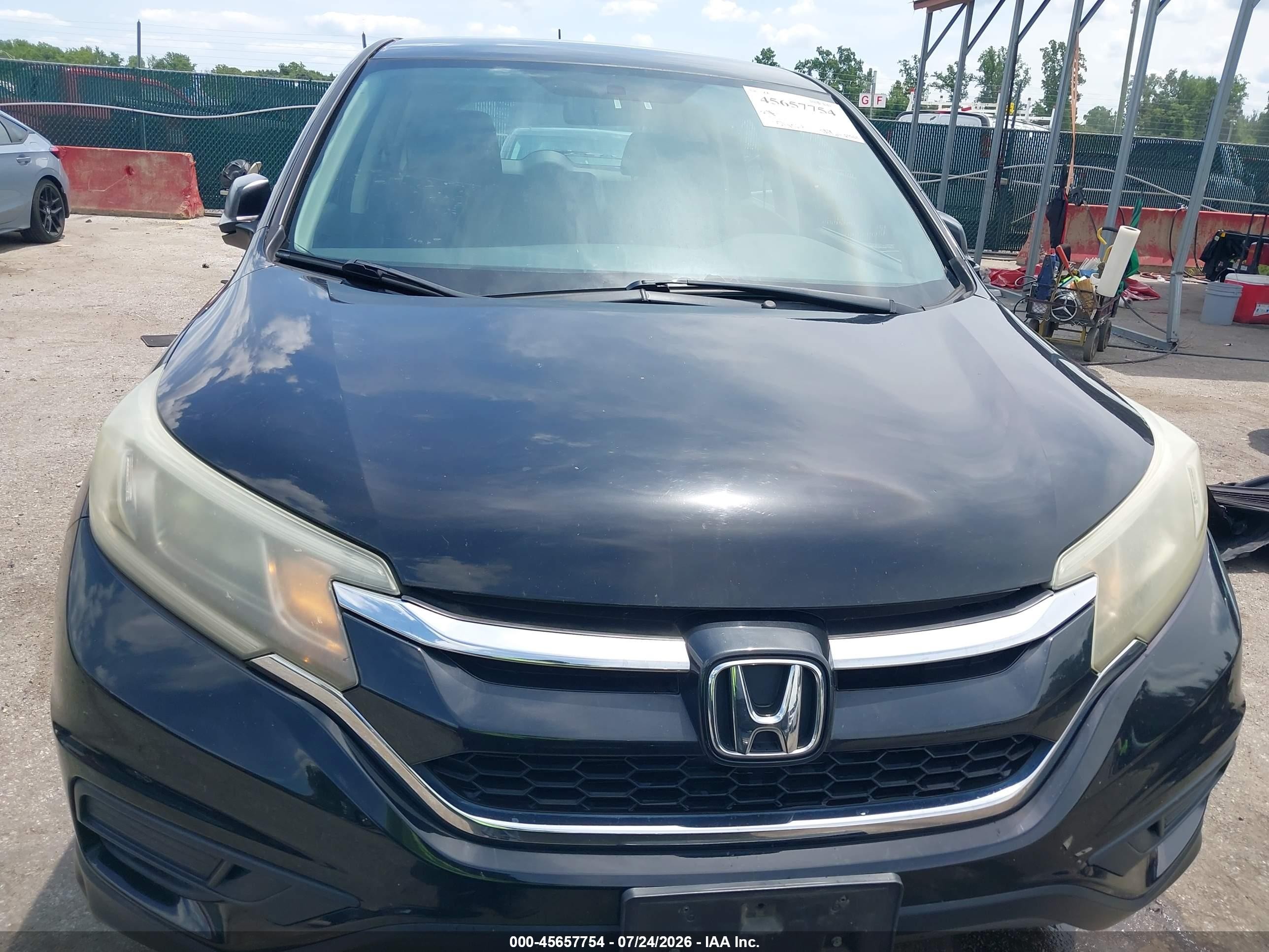 2015 Honda Cr-v Lx Black vin: 5J6RM4H39FL025630