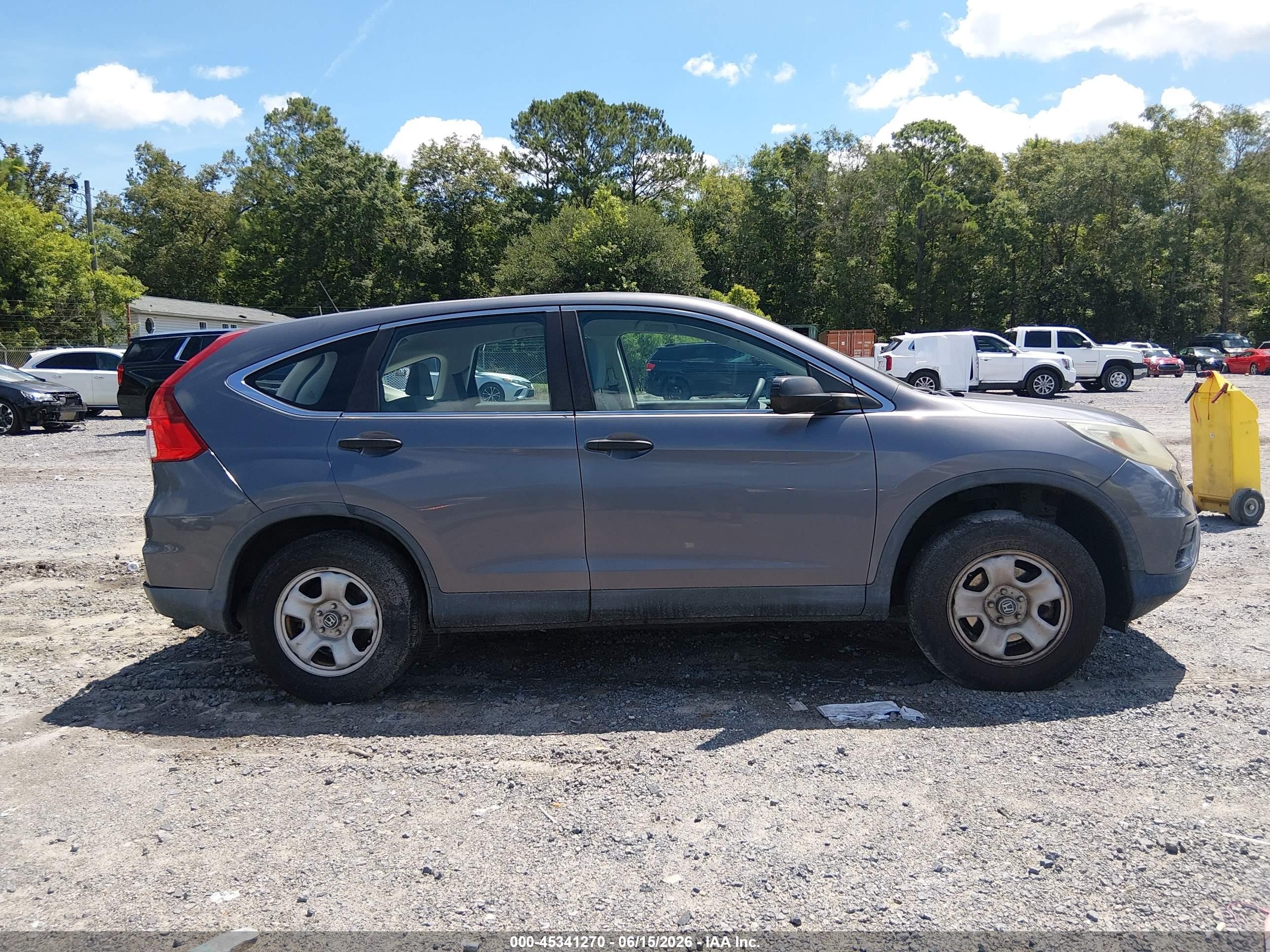 2015 Honda Cr-v Lx Silver vin: 5J6RM4H39FL069059
