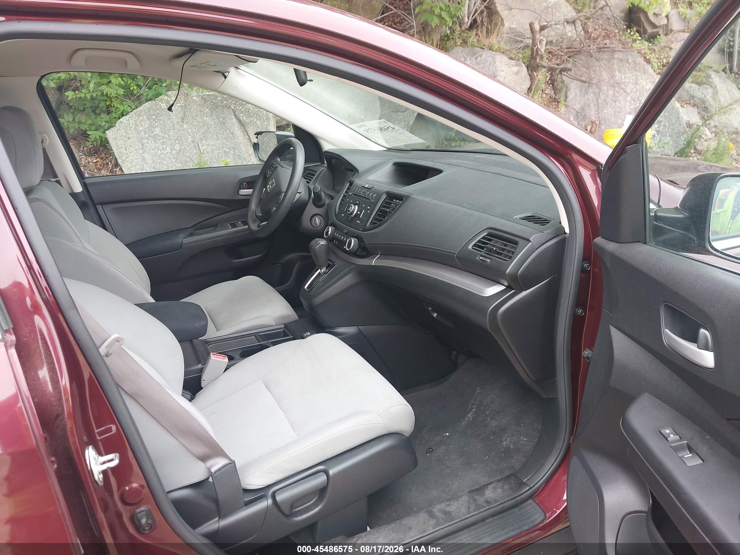 2015 Honda Cr-v Lx Red vin: 5J6RM4H39FL074309