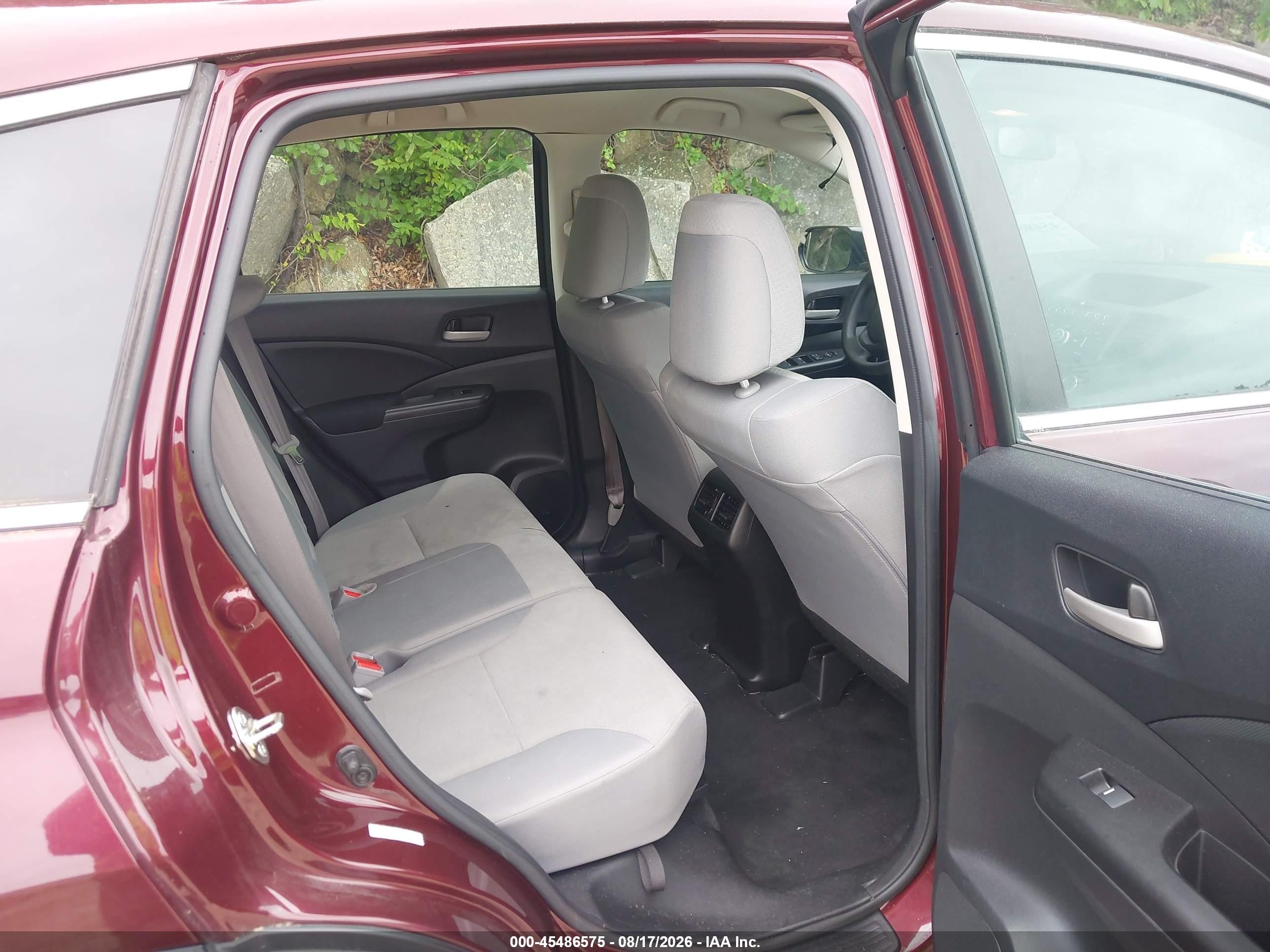 2015 Honda Cr-v Lx Red vin: 5J6RM4H39FL074309
