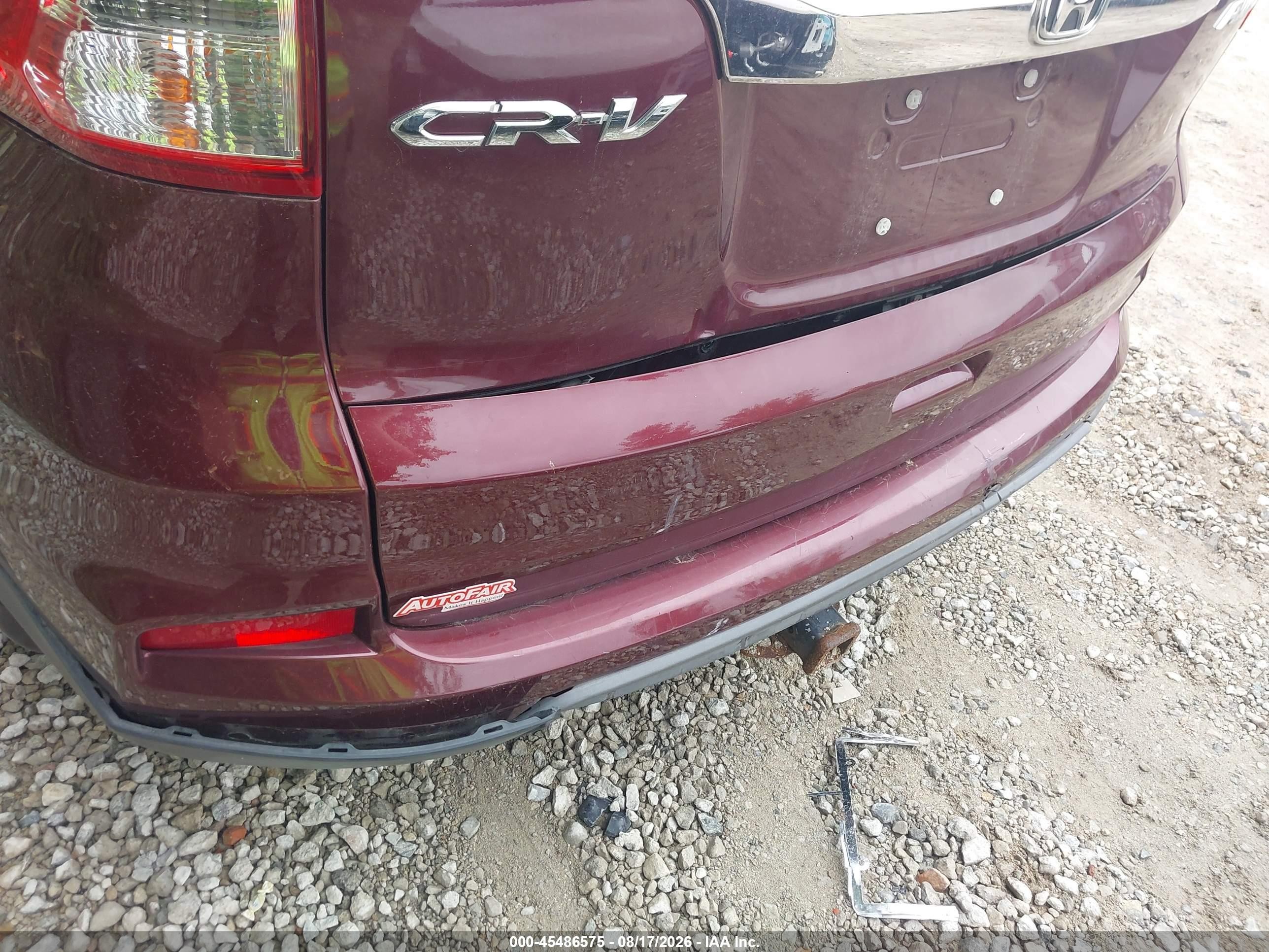 2015 Honda Cr-v Lx Red vin: 5J6RM4H39FL074309