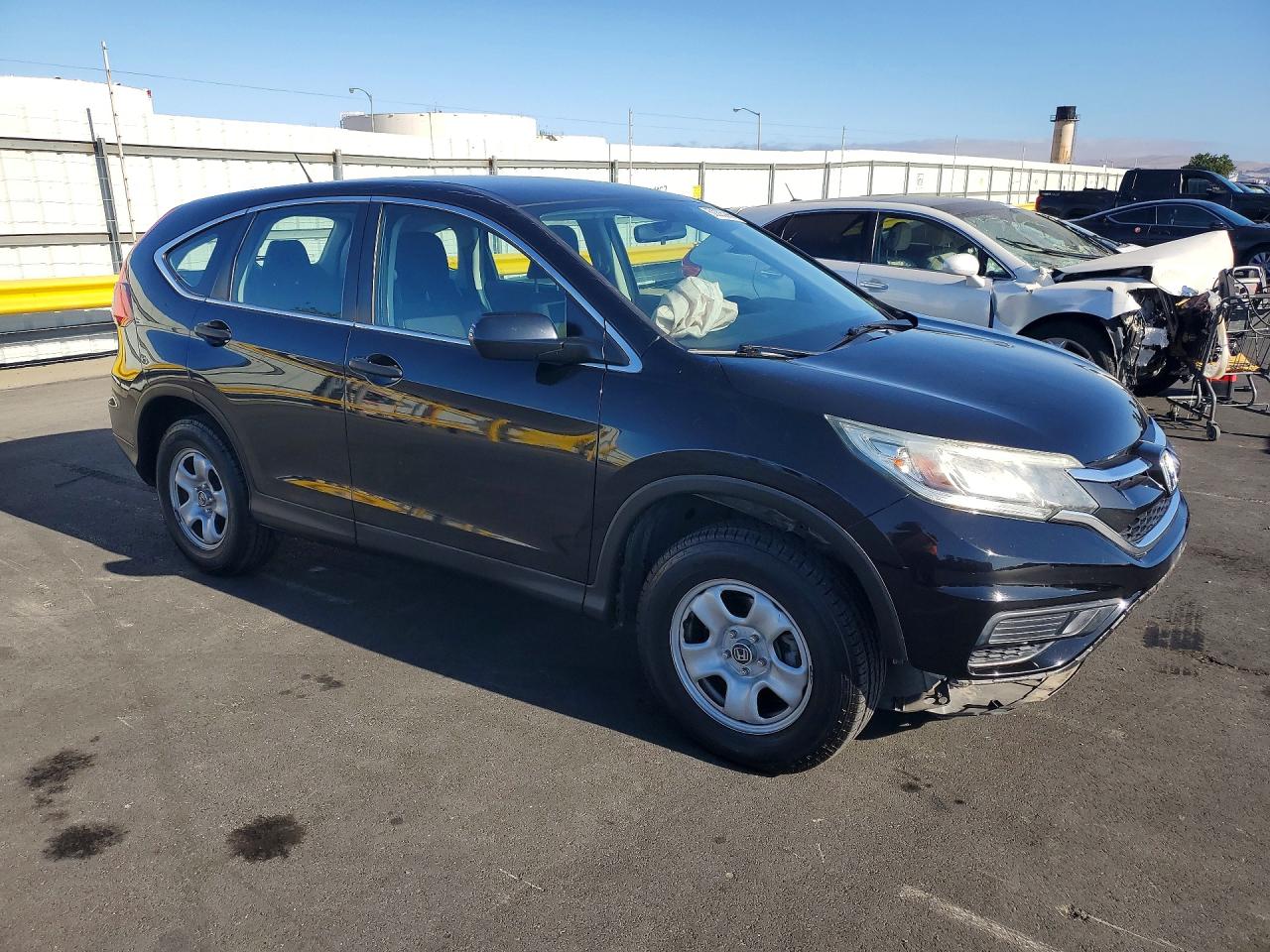 2015 Honda Cr-v Lx Black vin: 5J6RM4H39FL074990