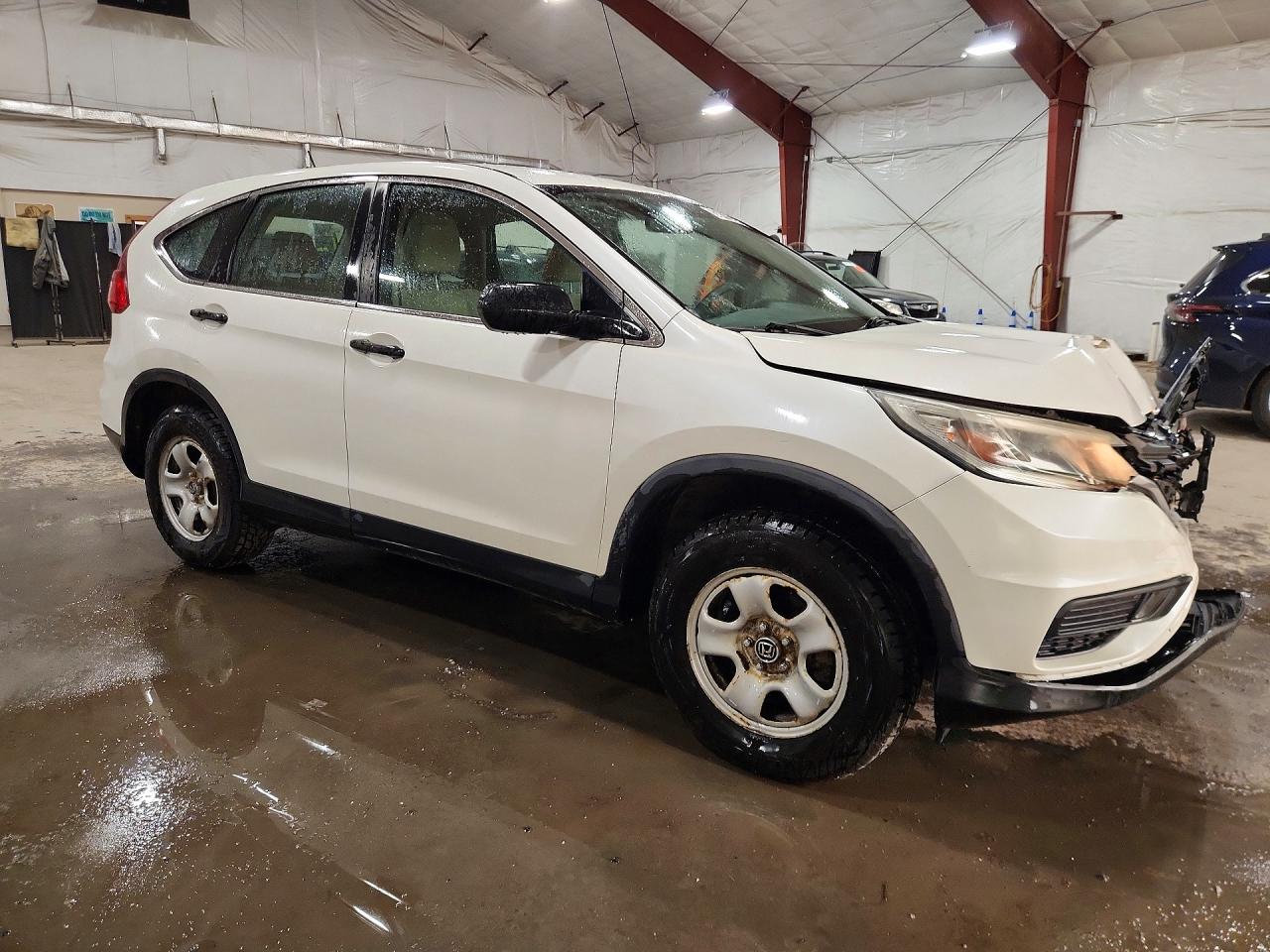2015 Honda Cr-v Lx White vin: 5J6RM4H39FL087108