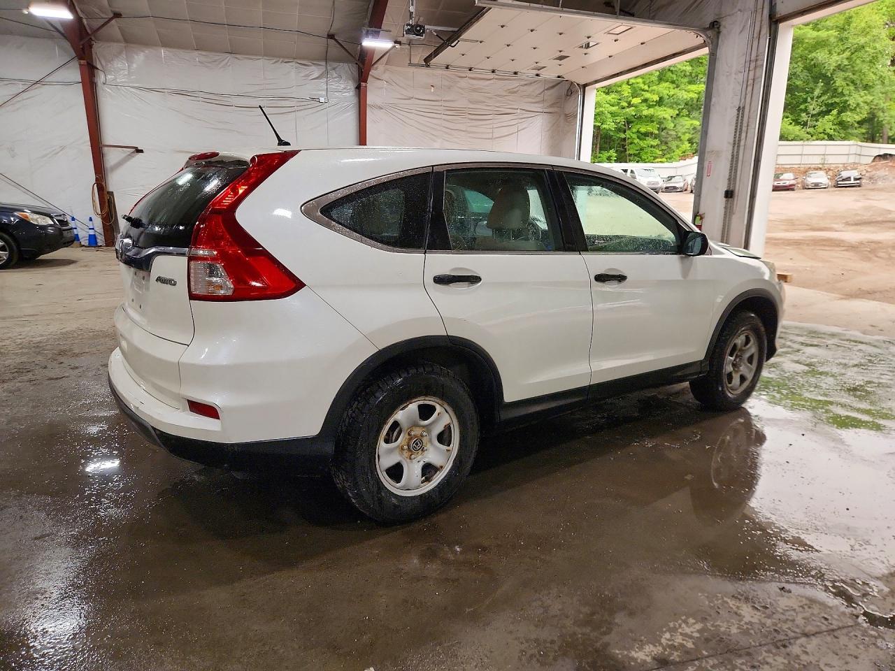 2015 Honda Cr-v Lx White vin: 5J6RM4H39FL087108
