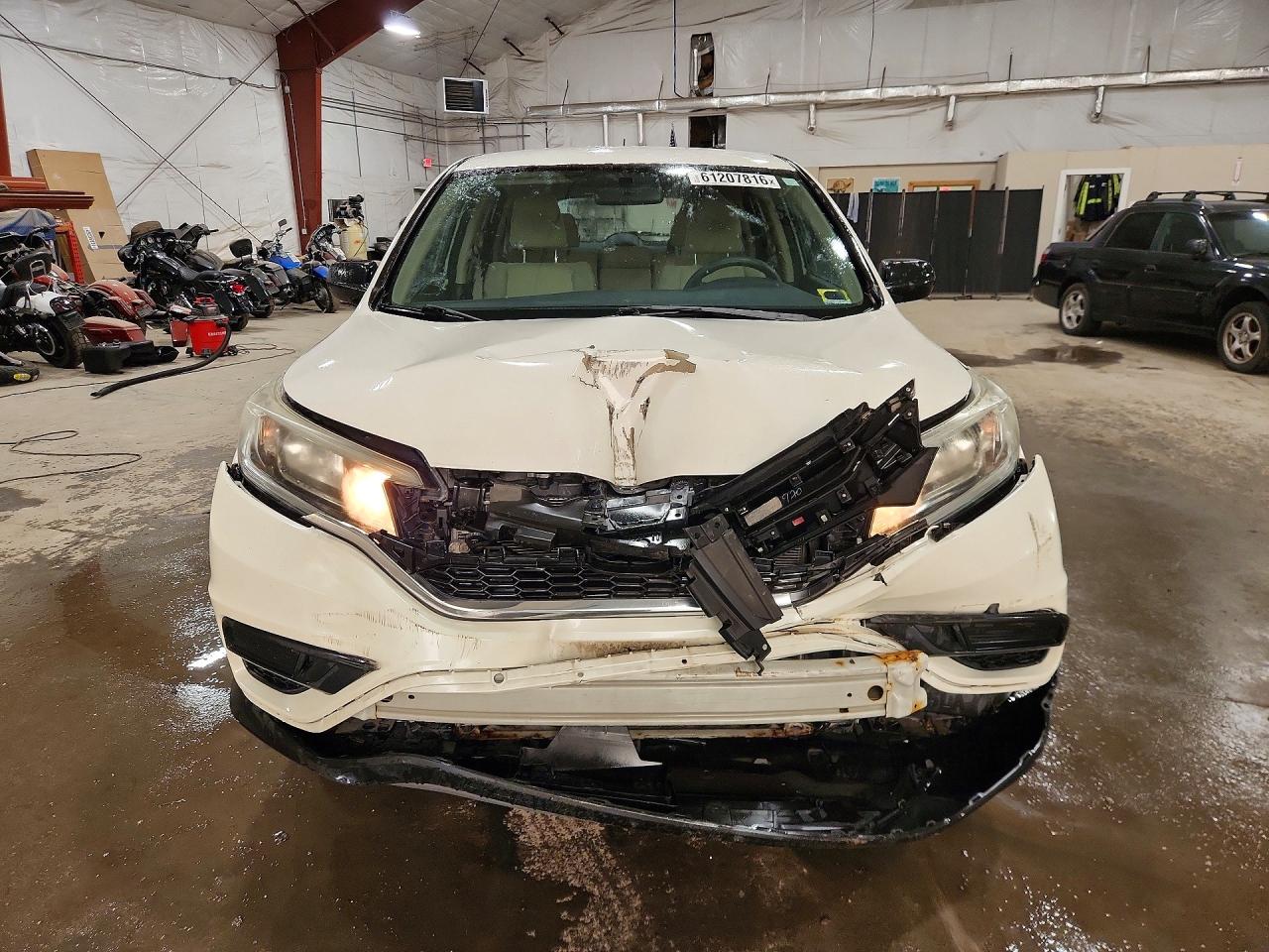 2015 Honda Cr-v Lx White vin: 5J6RM4H39FL087108