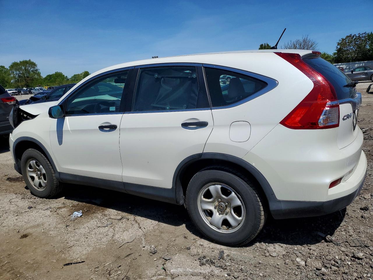 2015 Honda Cr-v Lx White vin: 5J6RM4H39FL108703