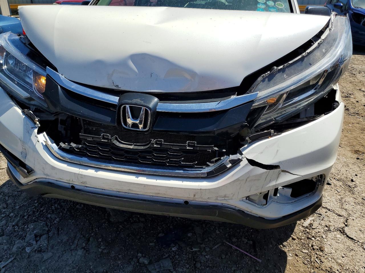 2015 Honda Cr-v Lx White vin: 5J6RM4H39FL108703