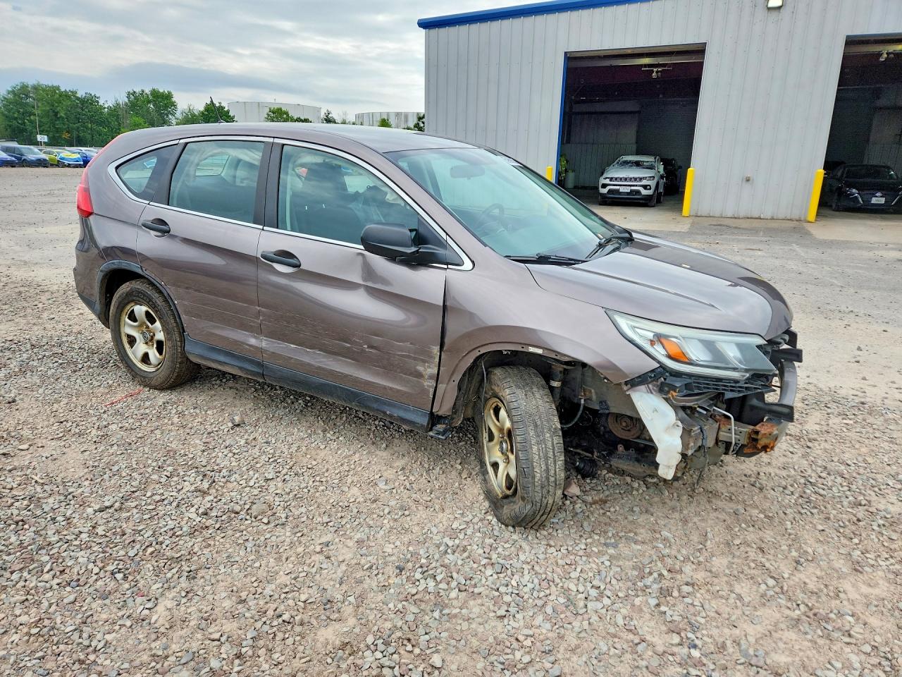 2015 Honda Cr-v Lx Brown vin: 5J6RM4H39FL122164