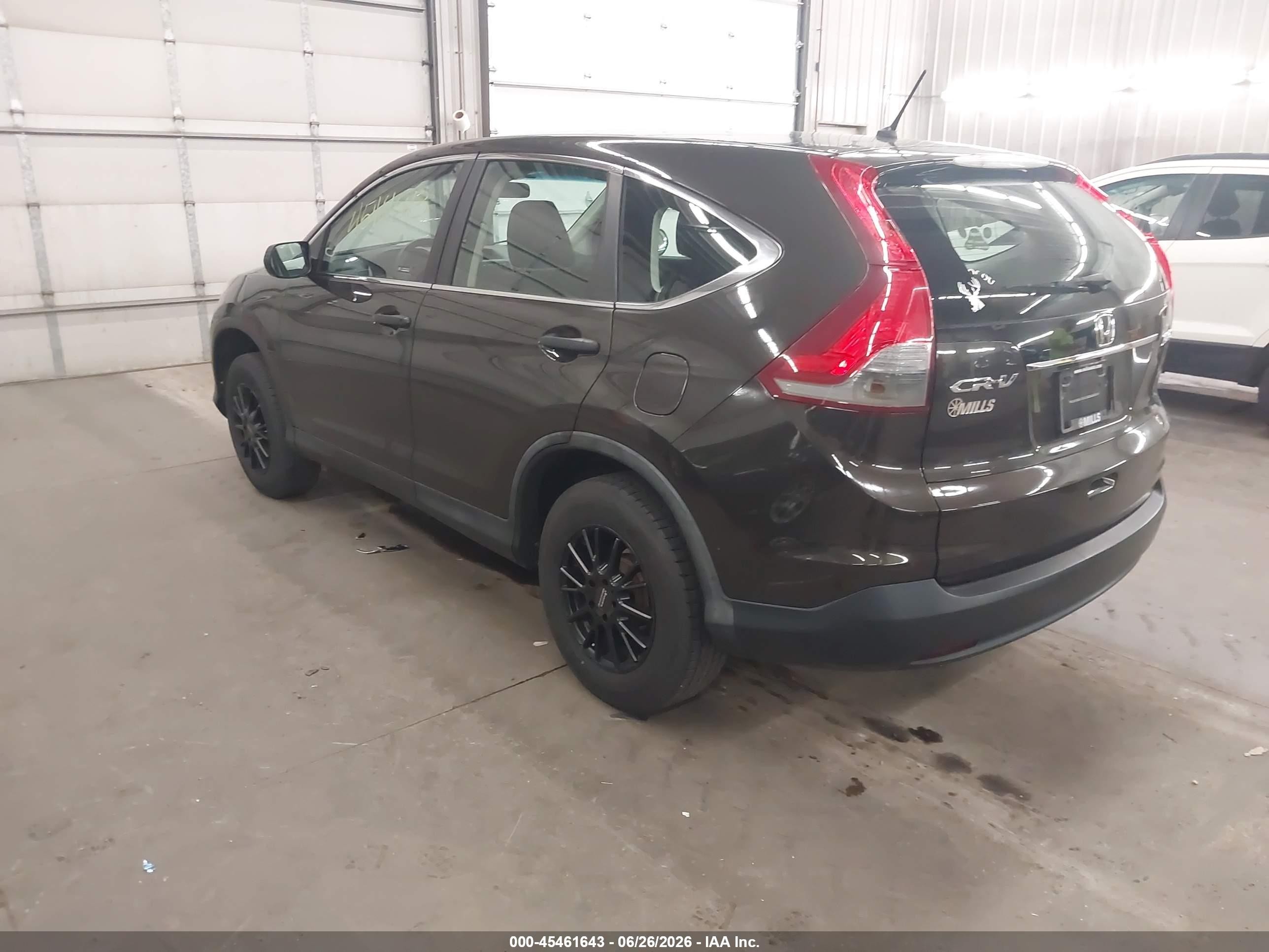 2013 Honda Cr-v Lx Black vin: 5J6RM4H3XDL054275