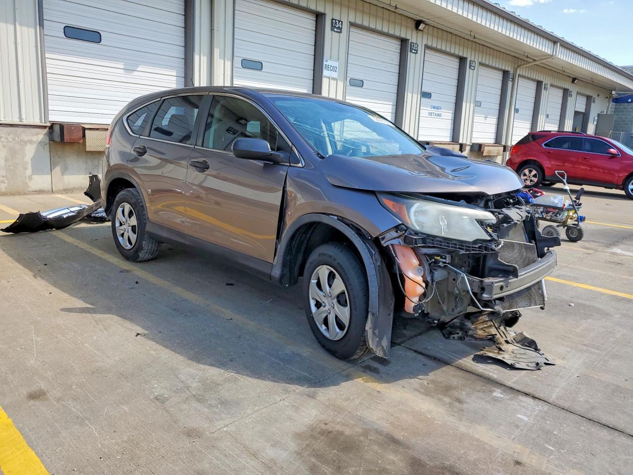 2013 Honda Cr-v Lx Gray vin: 5J6RM4H3XDL061923