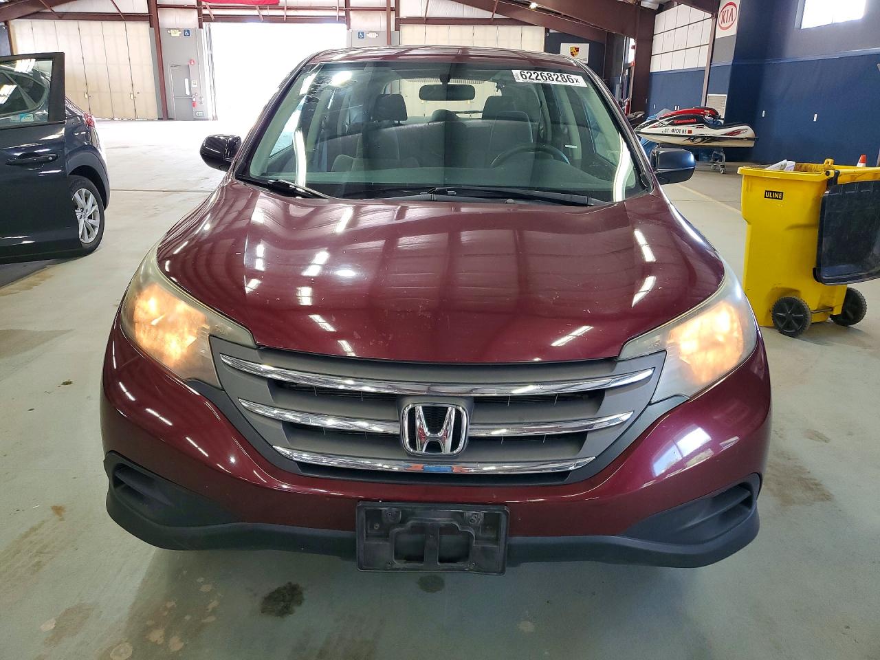 2013 Honda Cr-v Lx Burgundy vin: 5J6RM4H3XDL073120