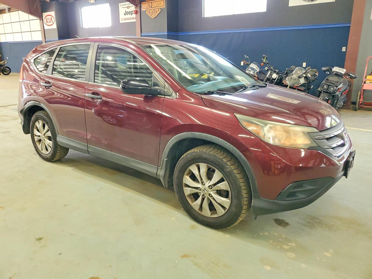 2013 Honda Cr-v Lx Burgundy vin: 5J6RM4H3XDL073120