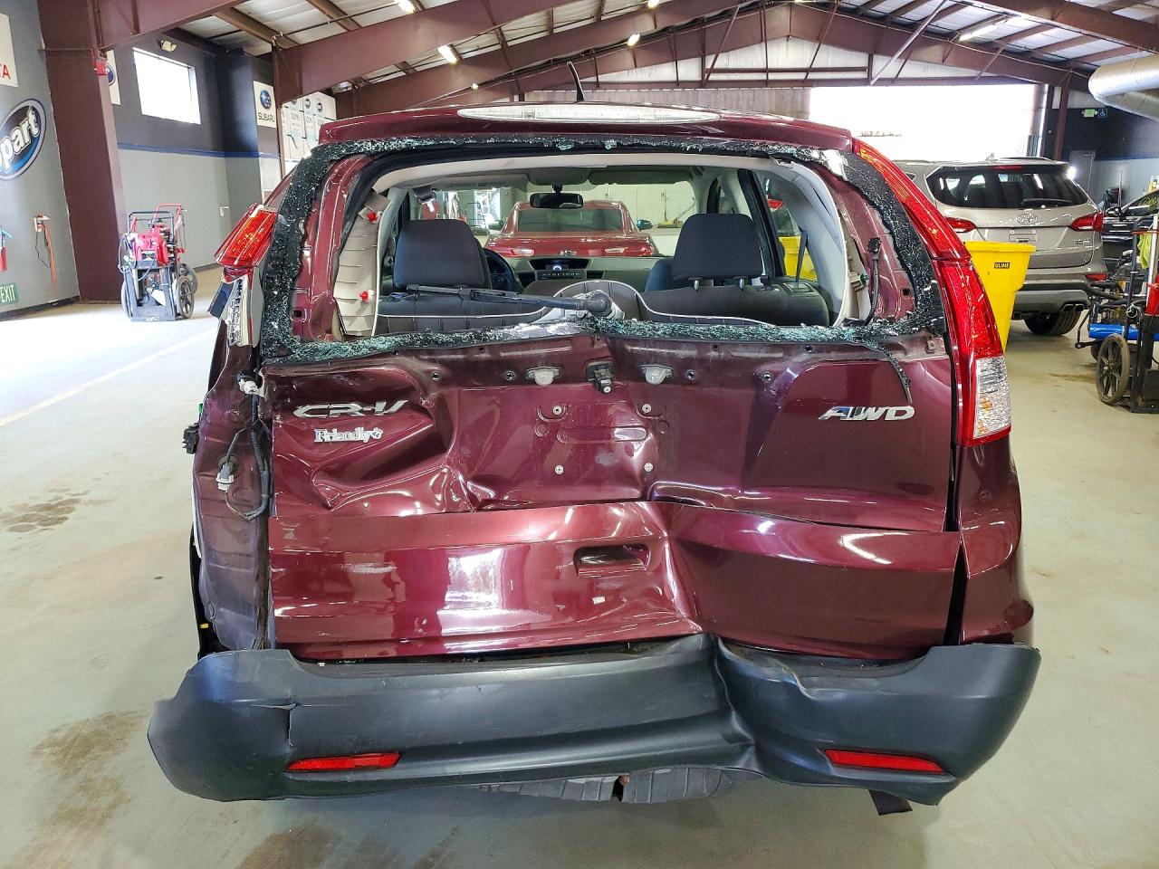 2013 Honda Cr-v Lx Burgundy vin: 5J6RM4H3XDL073120