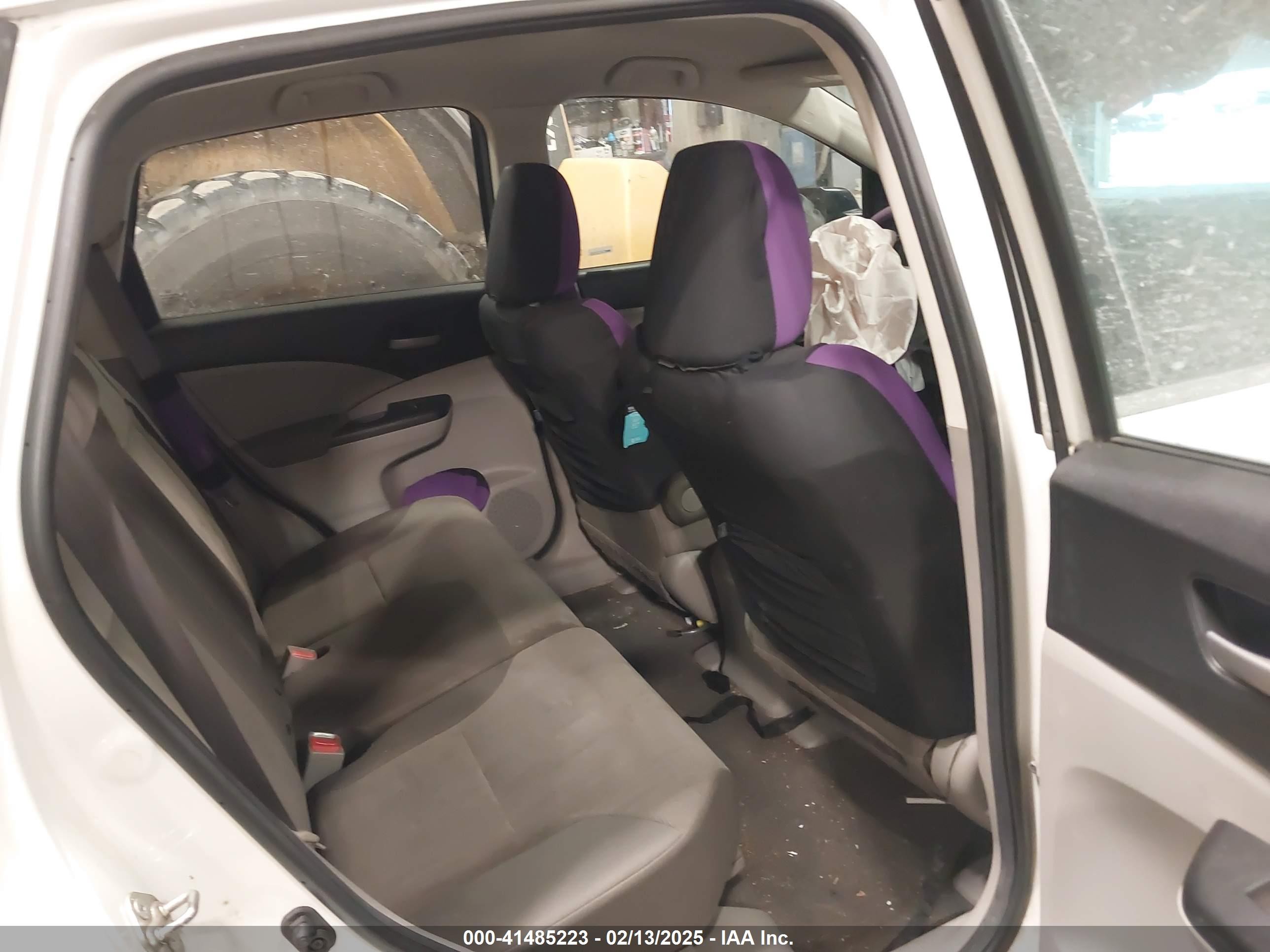 2014 Honda Cr-v Lx White vin: 5J6RM4H3XEL007801