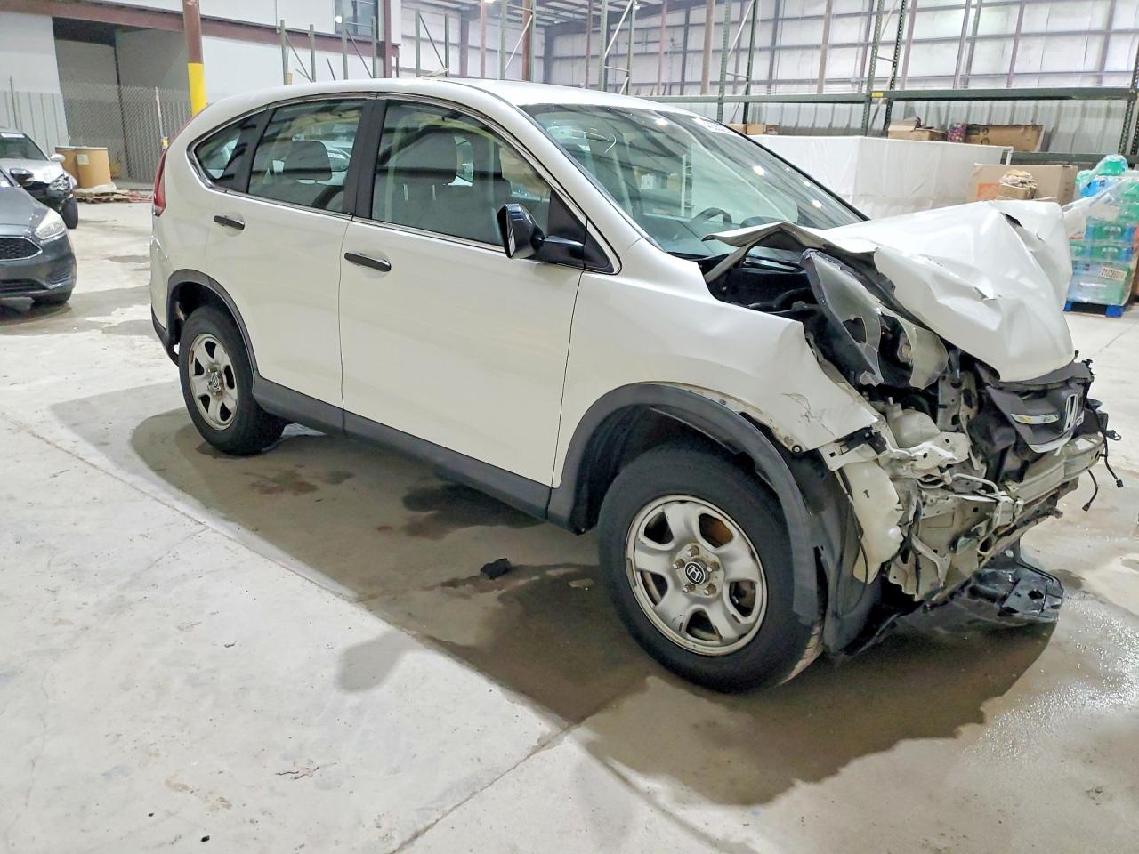2014 Honda Cr-v Lx White vin: 5J6RM4H3XEL010746