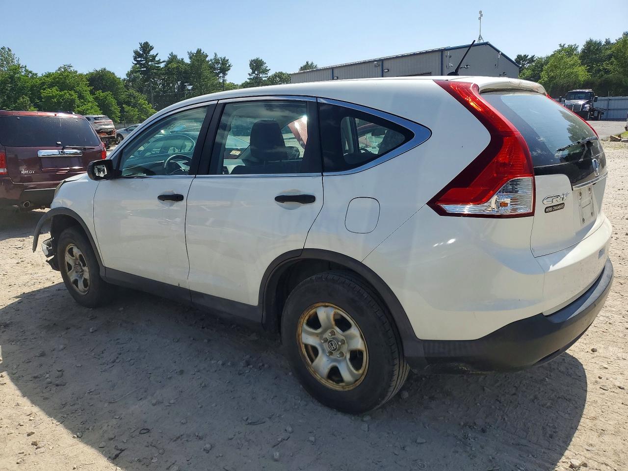 2014 Honda Cr-v Lx White vin: 5J6RM4H3XEL054651