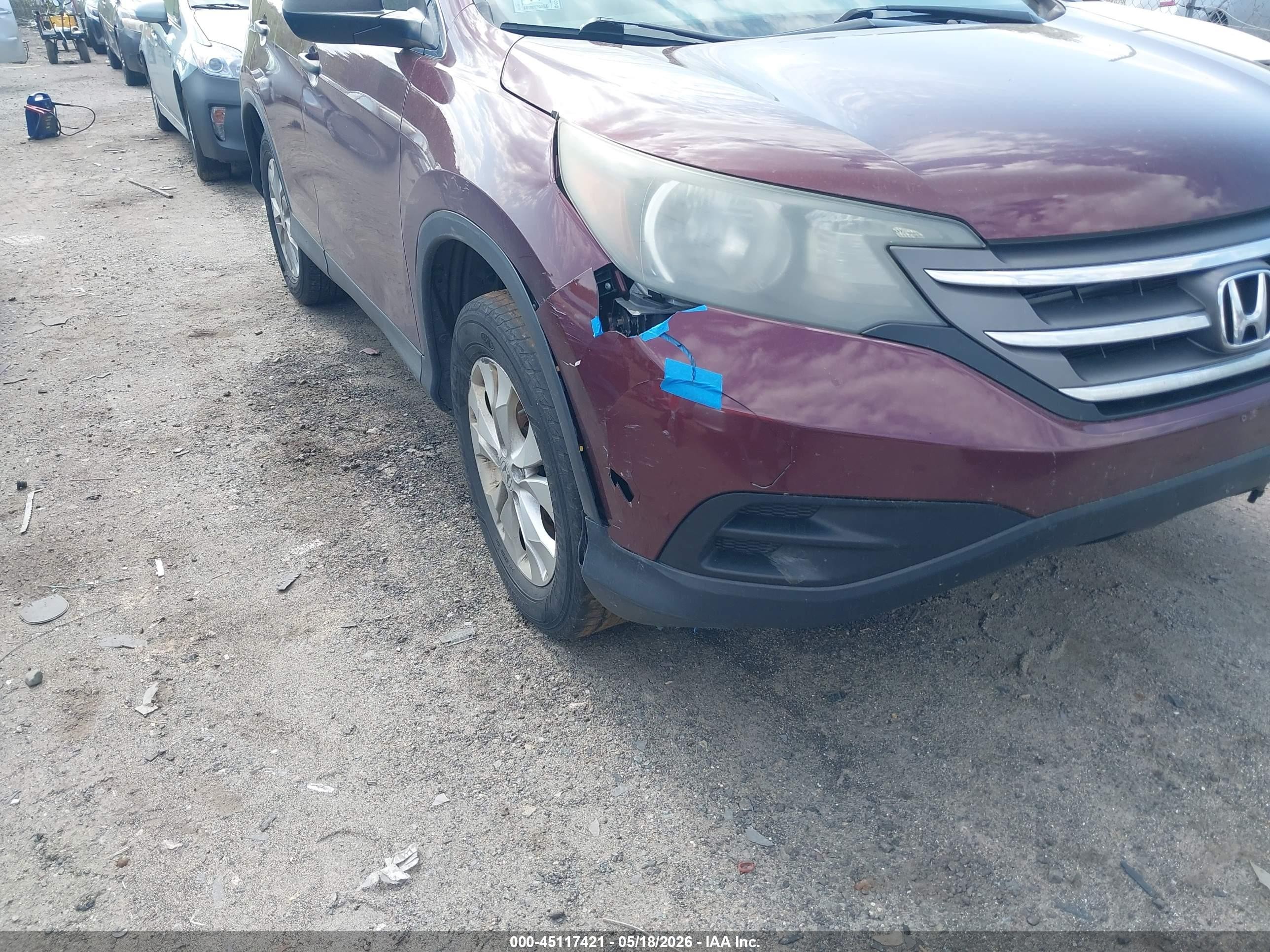 2014 Honda Cr-v Lx Maroon vin: 5J6RM4H3XEL059526