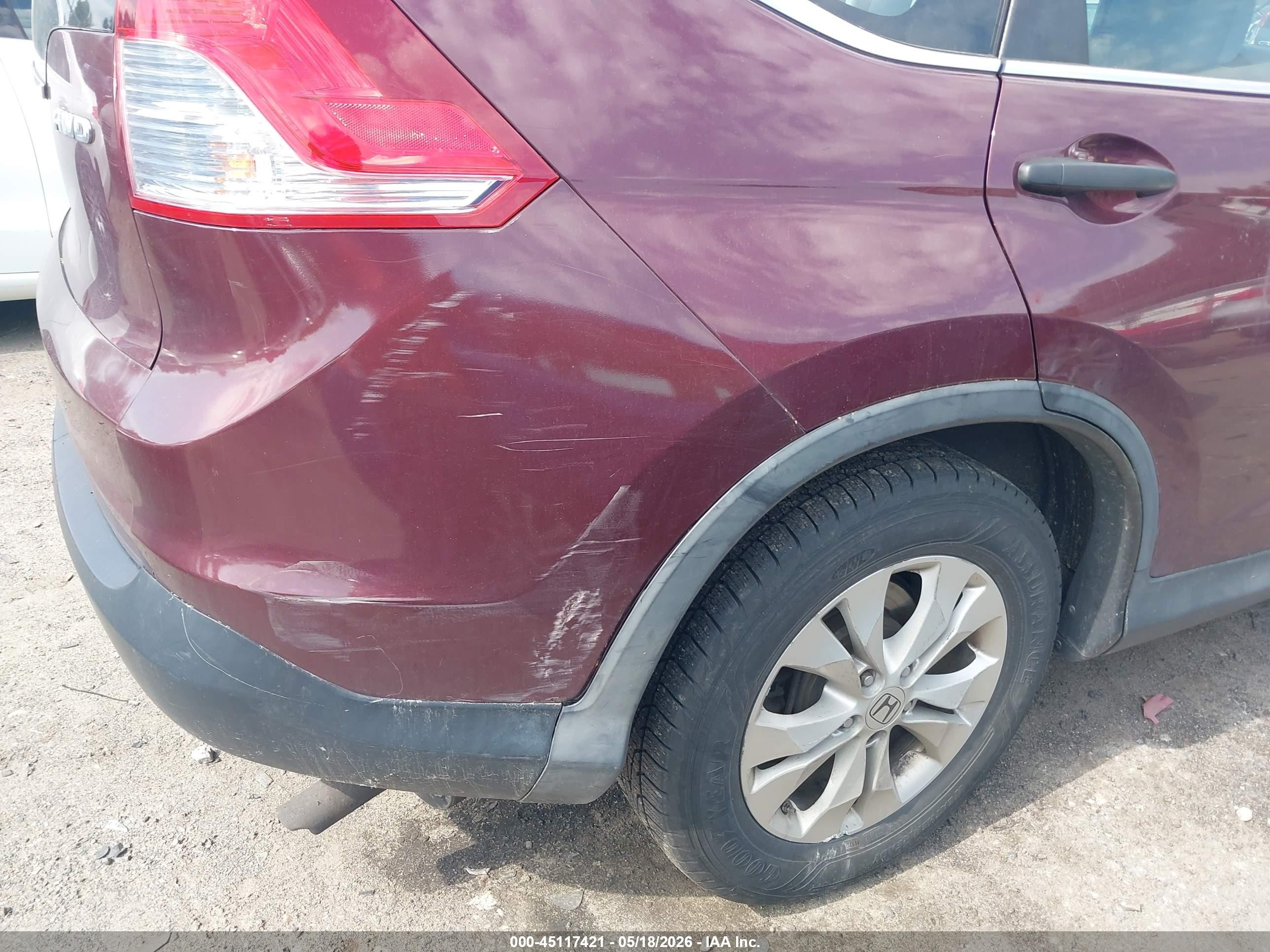 2014 Honda Cr-v Lx Maroon vin: 5J6RM4H3XEL059526