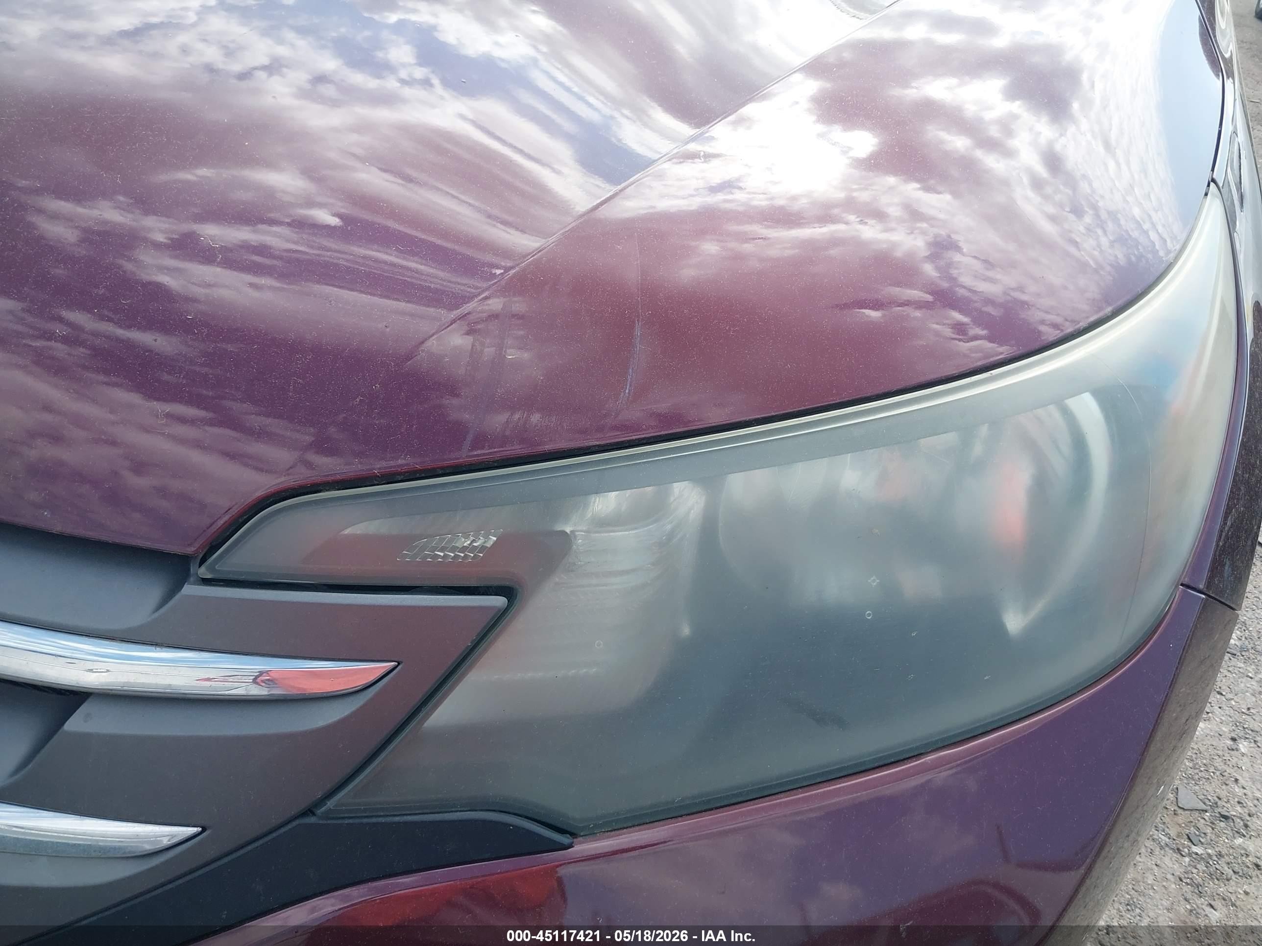 2014 Honda Cr-v Lx Maroon vin: 5J6RM4H3XEL059526