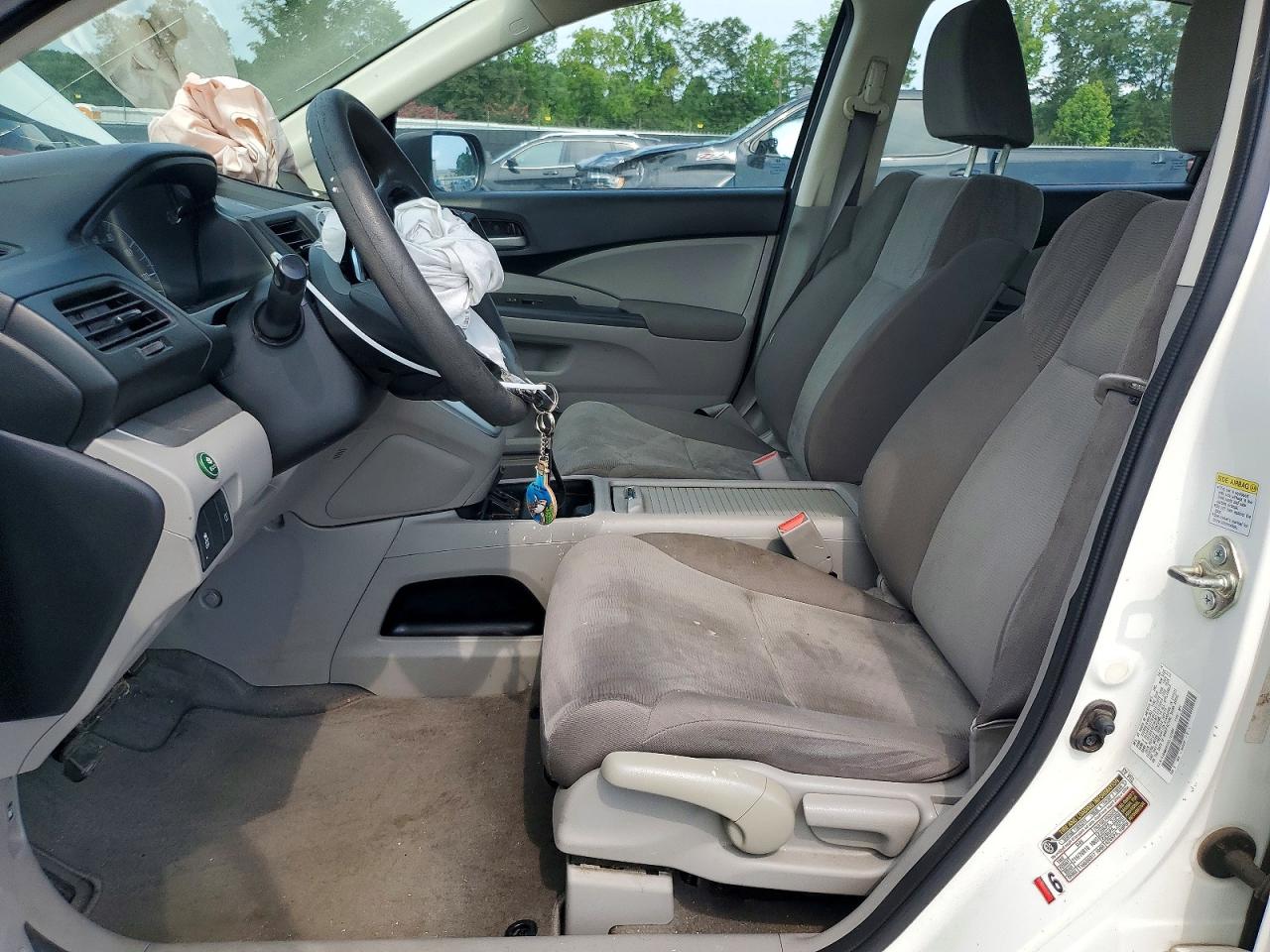 2014 Honda Cr-v Lx White vin: 5J6RM4H3XEL105968