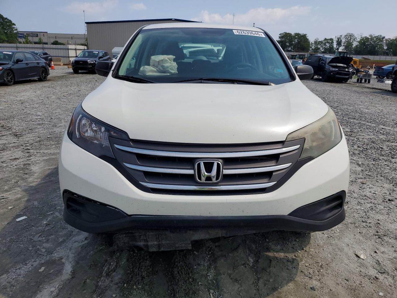 2014 Honda Cr-v Lx White vin: 5J6RM4H3XEL105968