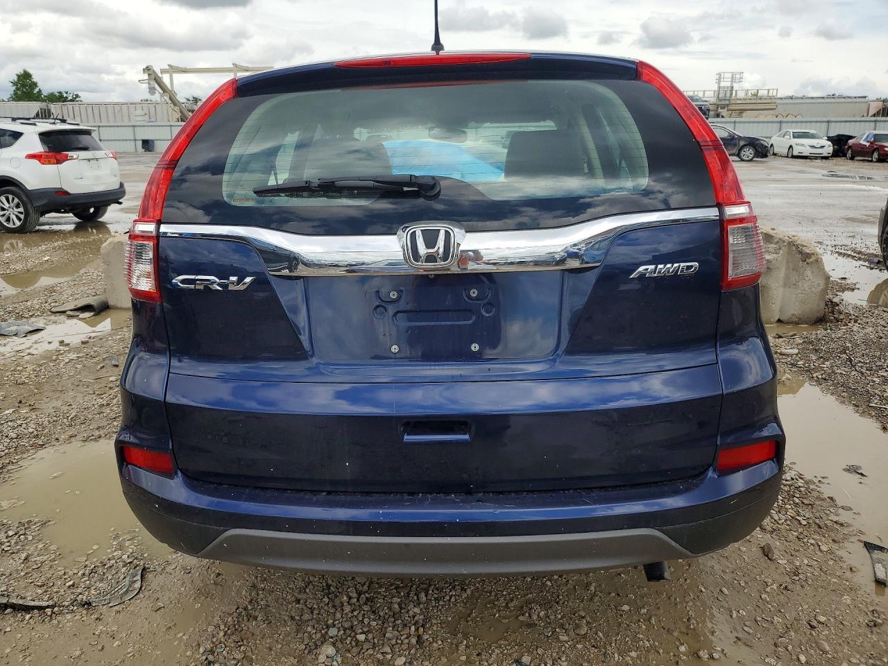 2015 Honda Cr-v Lx Blue vin: 5J6RM4H3XFL013762