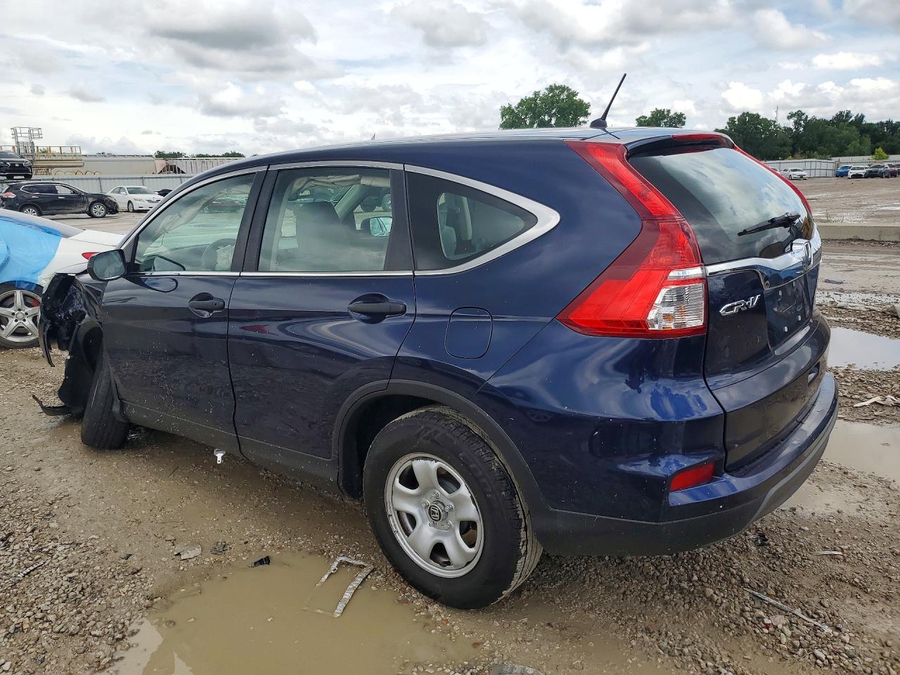 2015 Honda Cr-v Lx Blue vin: 5J6RM4H3XFL013762